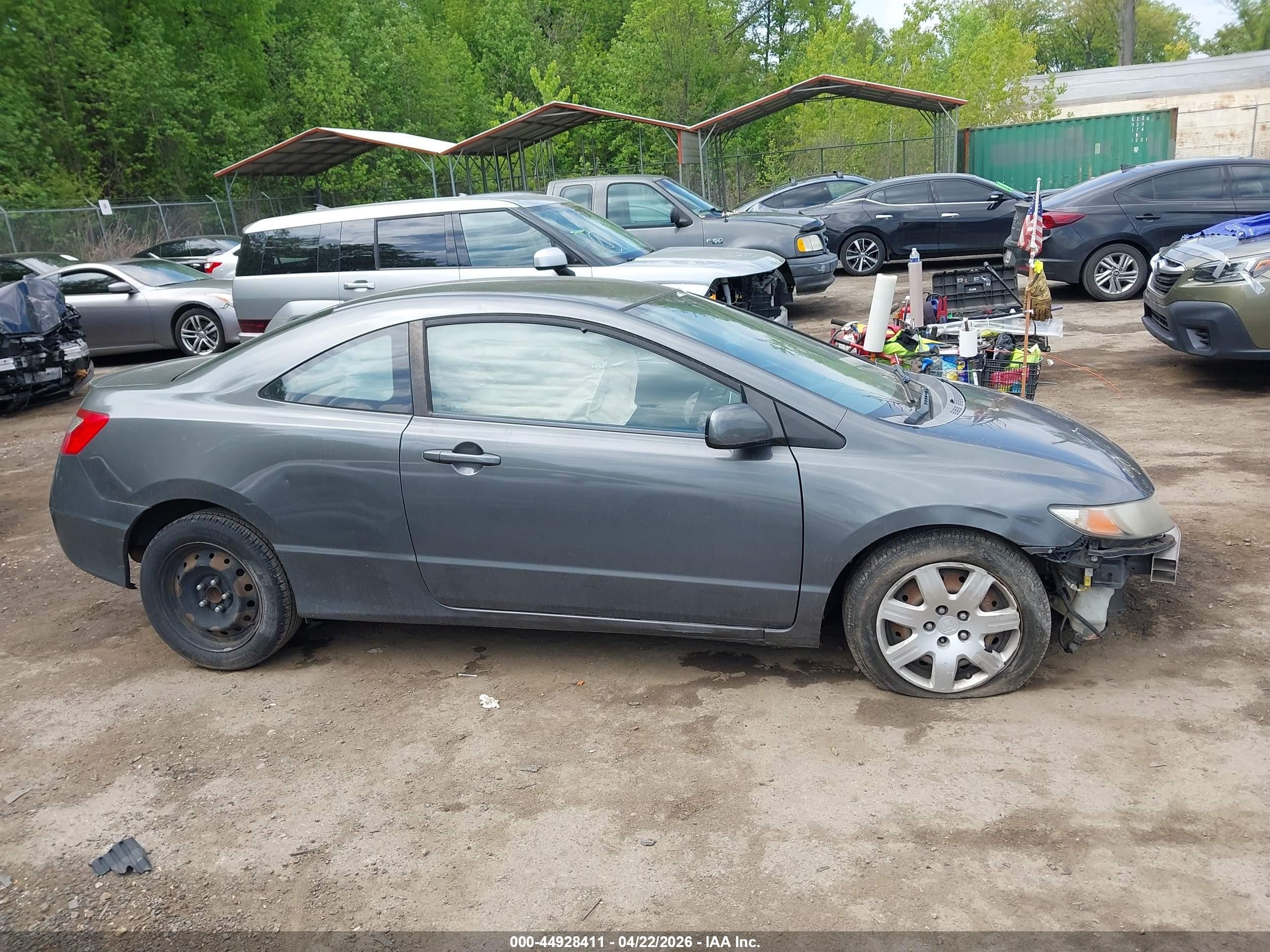 2009 Honda Civic Lx Gray vin: 2HGFG12629H505724