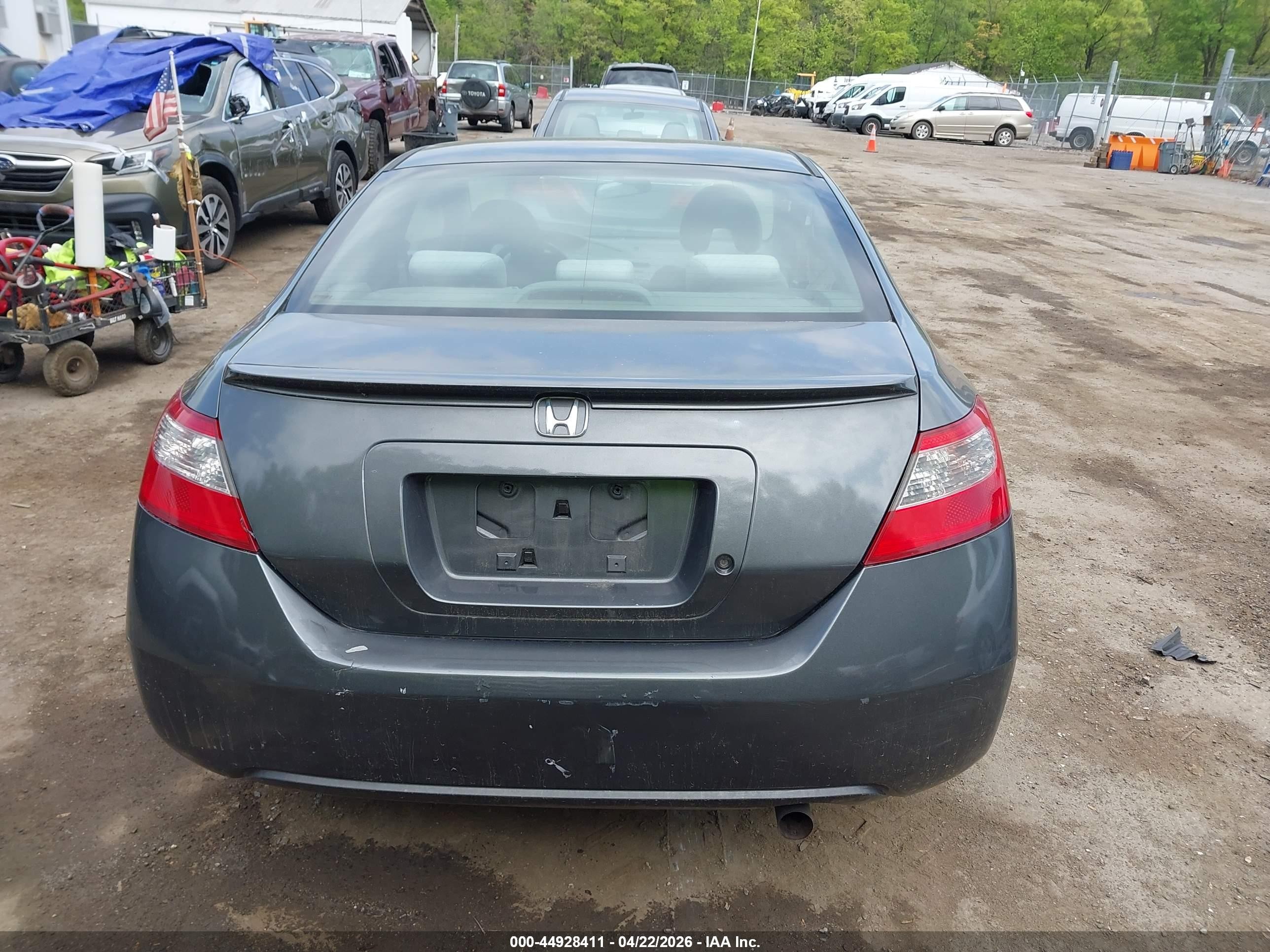 2009 Honda Civic Lx Gray vin: 2HGFG12629H505724