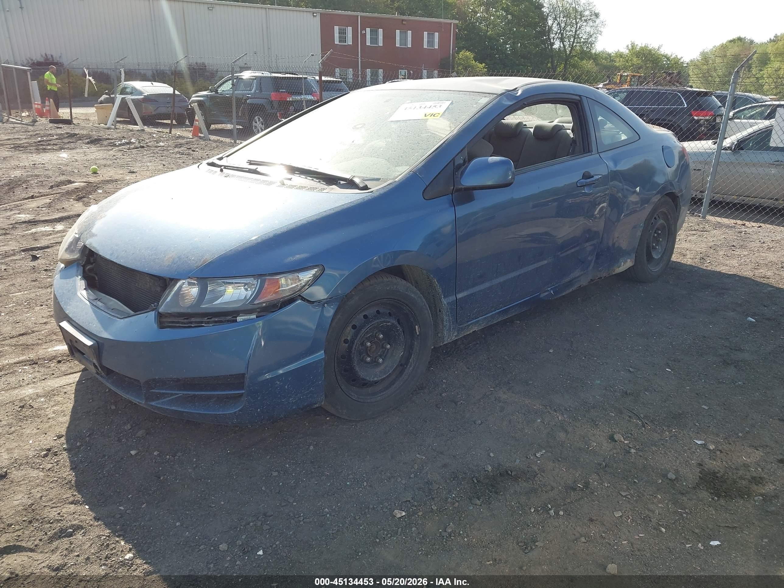 2009 Honda Civic Lx Blue vin: 2HGFG12629H506405
