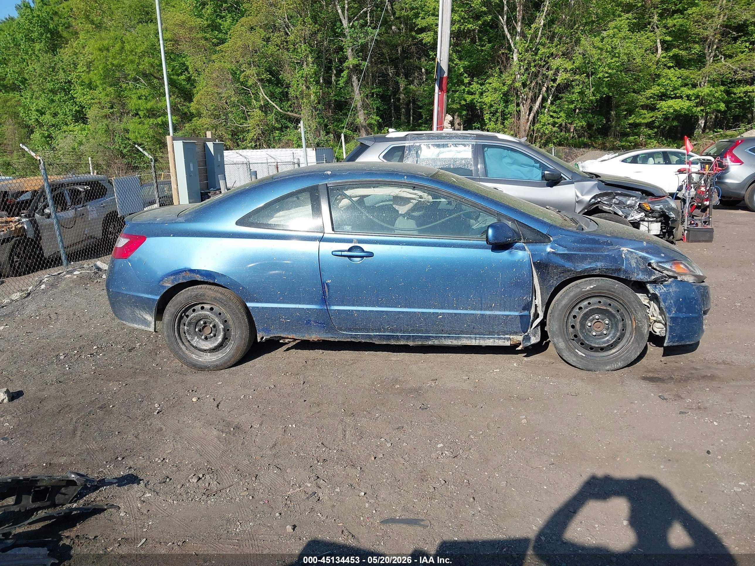 2009 Honda Civic Lx Blue vin: 2HGFG12629H506405