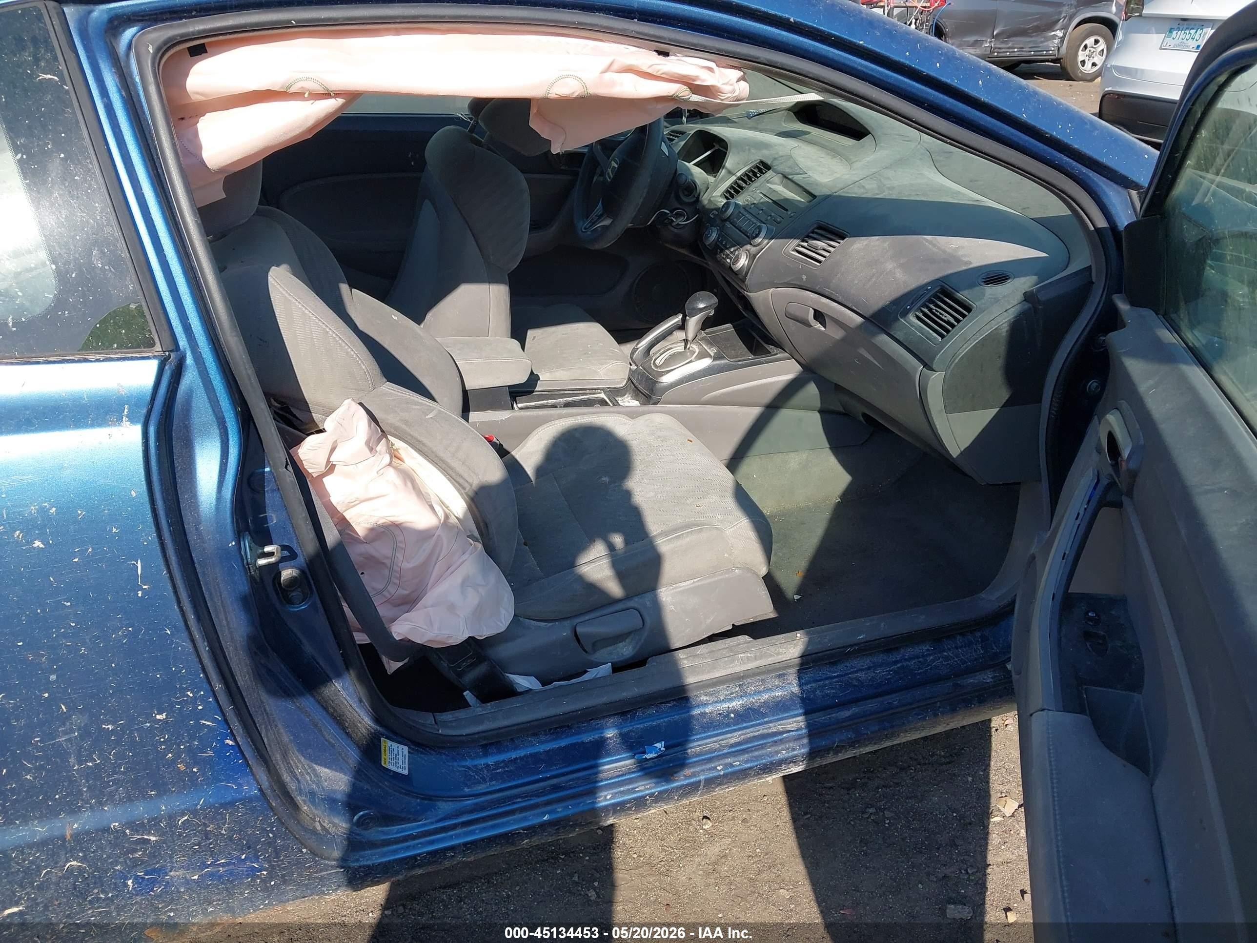 2009 Honda Civic Lx Blue vin: 2HGFG12629H506405