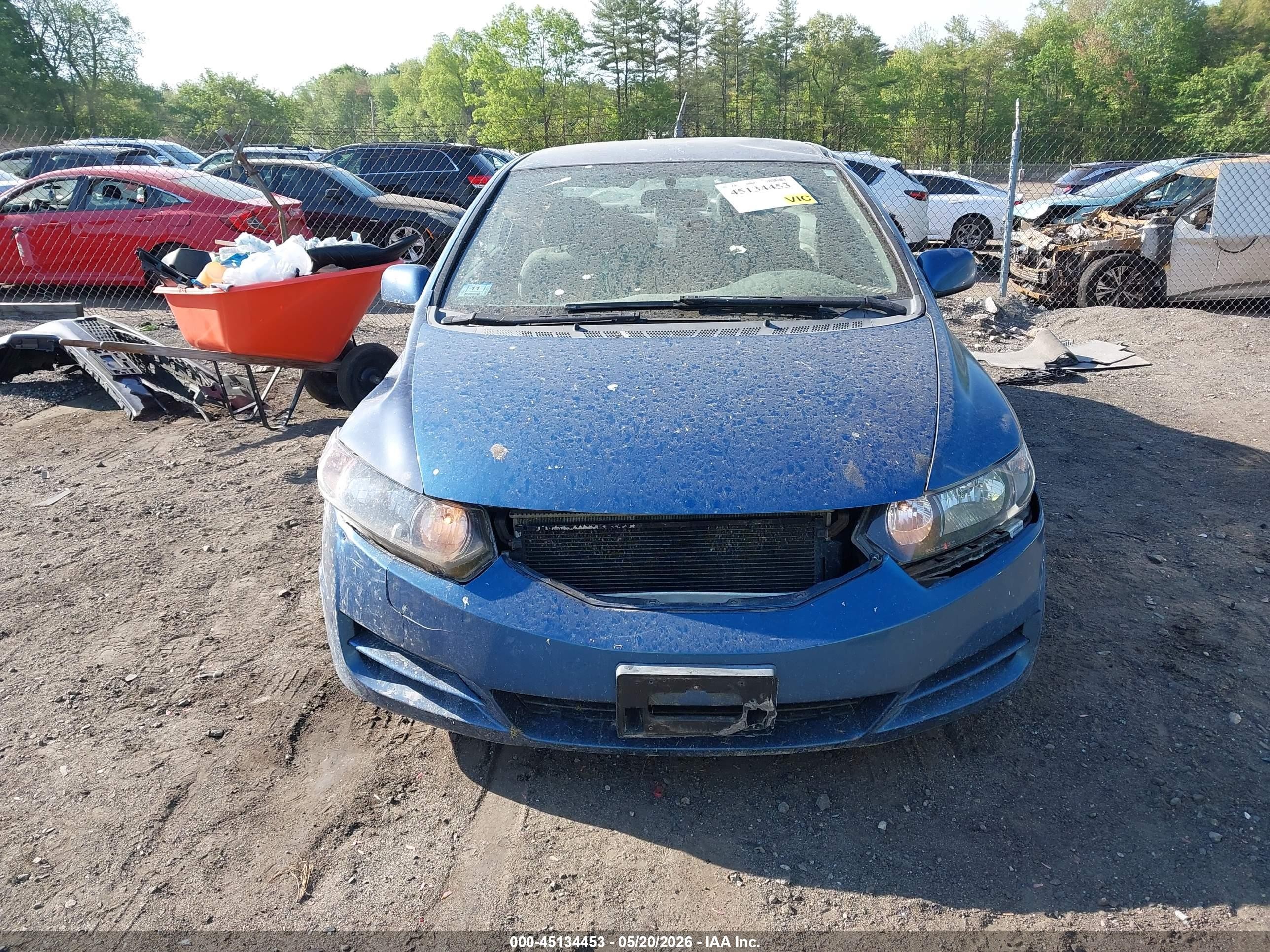 2009 Honda Civic Lx Blue vin: 2HGFG12629H506405