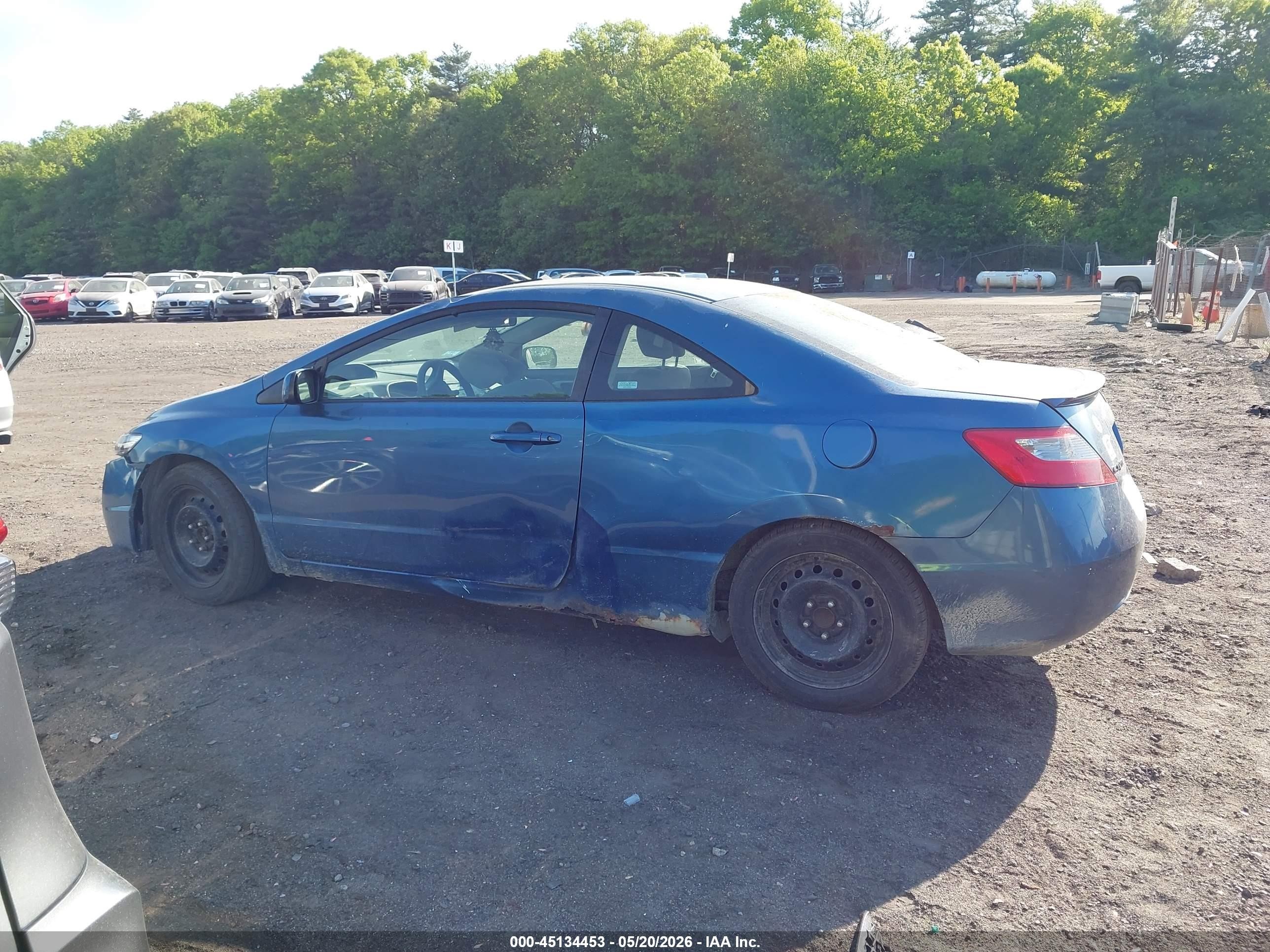 2009 Honda Civic Lx Blue vin: 2HGFG12629H506405