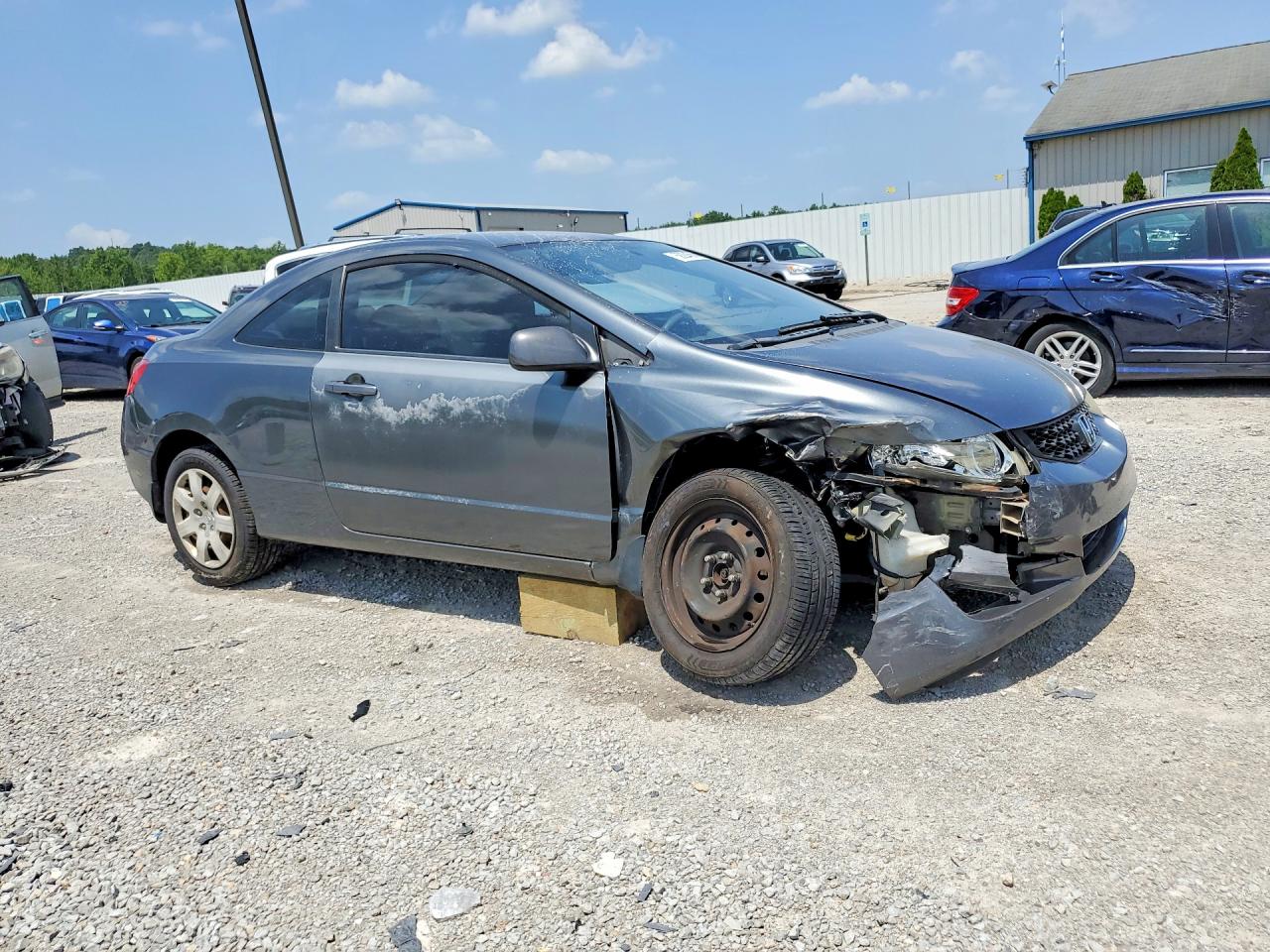 2009 Honda Civic Lx Gray vin: 2HGFG12629H507649