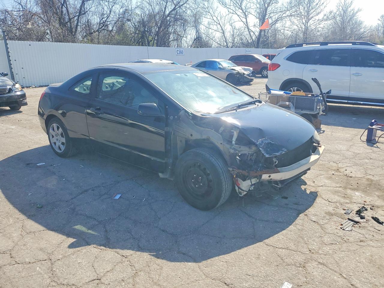 2009 Honda Civic Lx Black vin: 2HGFG12629H531949