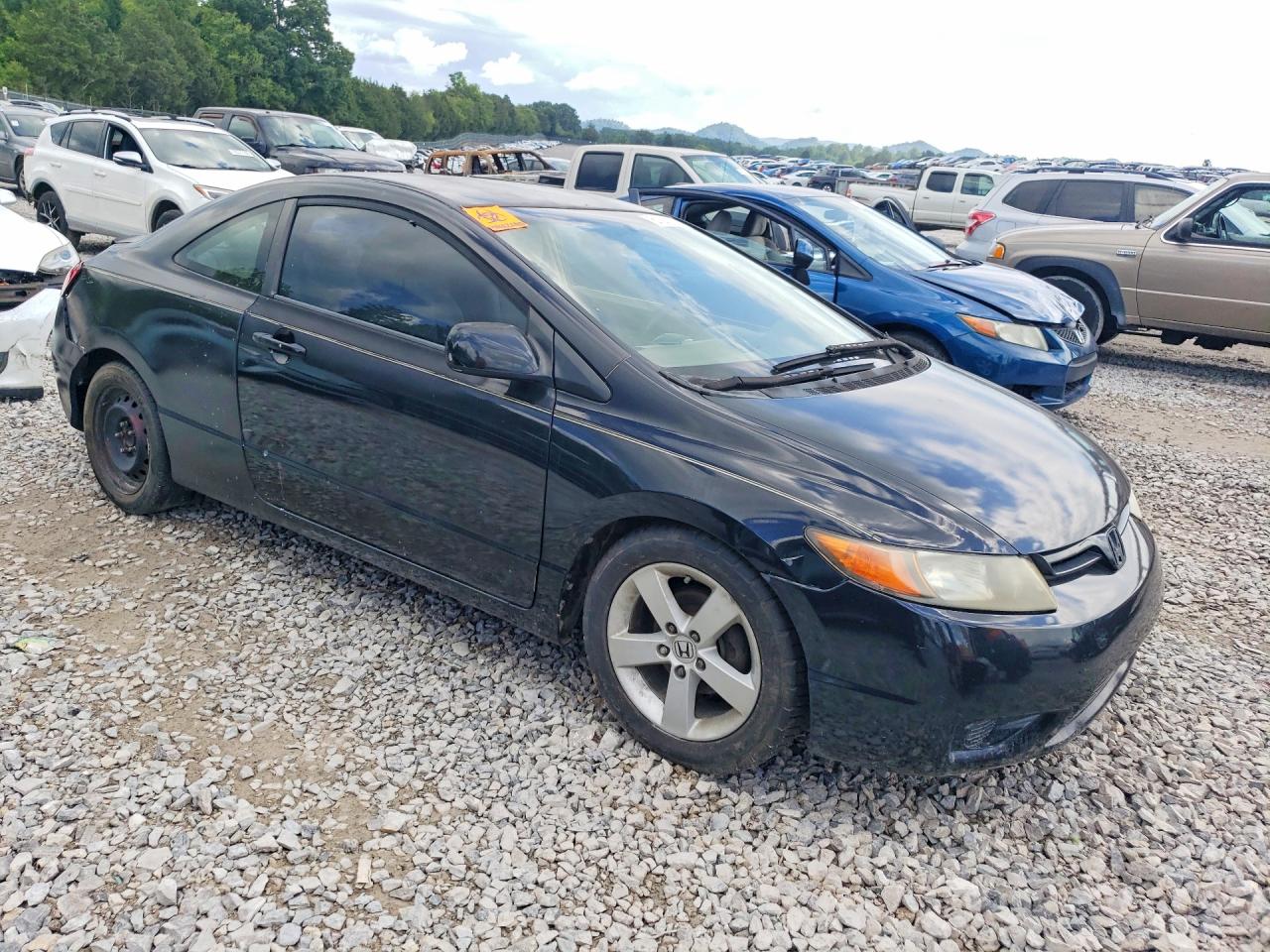 2006 Honda Civic Lx Black vin: 2HGFG12636H505095