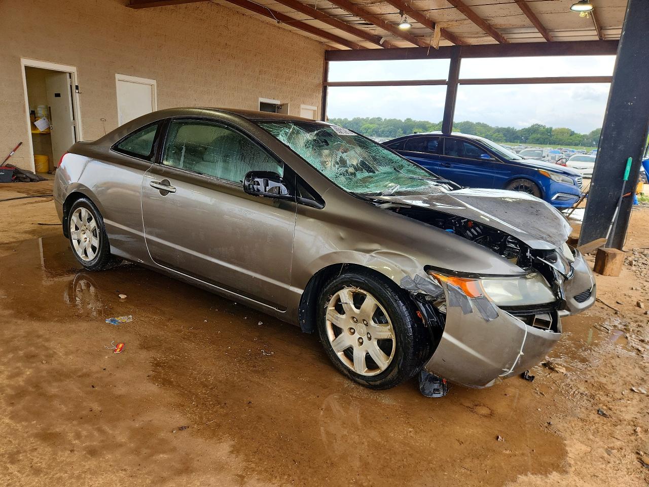 2006 Honda Civic Lx Gray vin: 2HGFG12636H518719