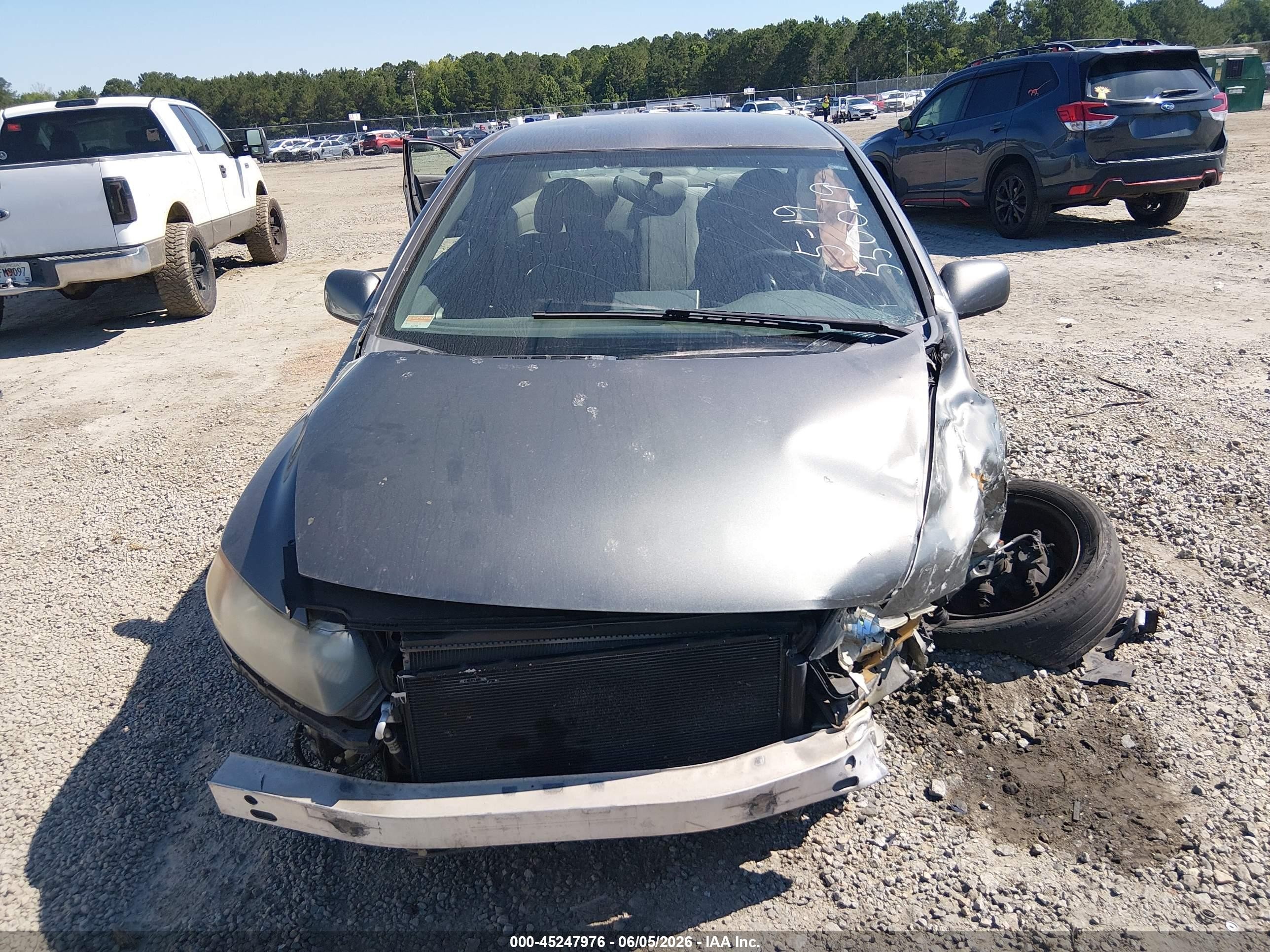 2006 Honda Civic Lx Gray vin: 2HGFG12636H550019