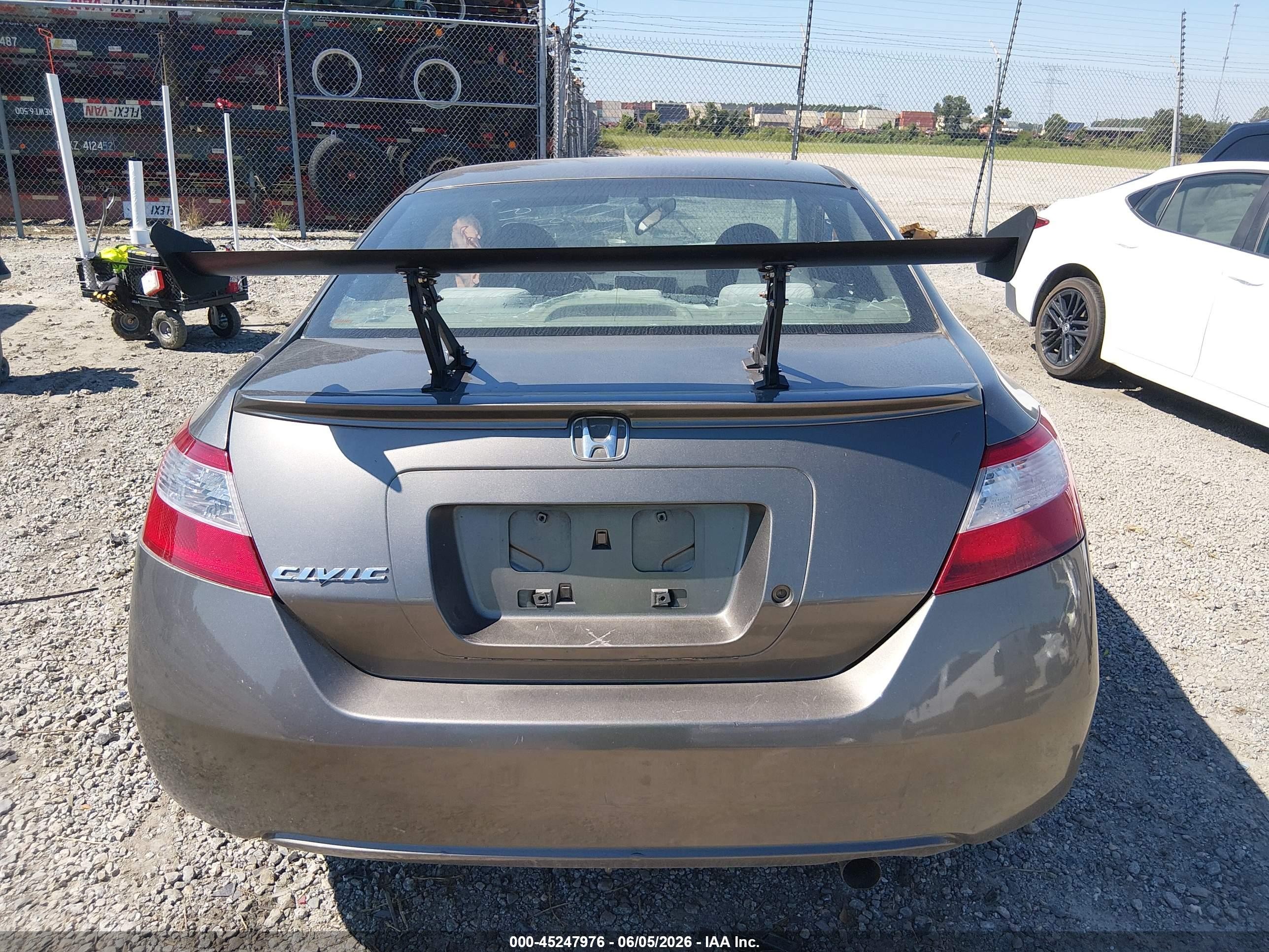 2006 Honda Civic Lx Gray vin: 2HGFG12636H550019