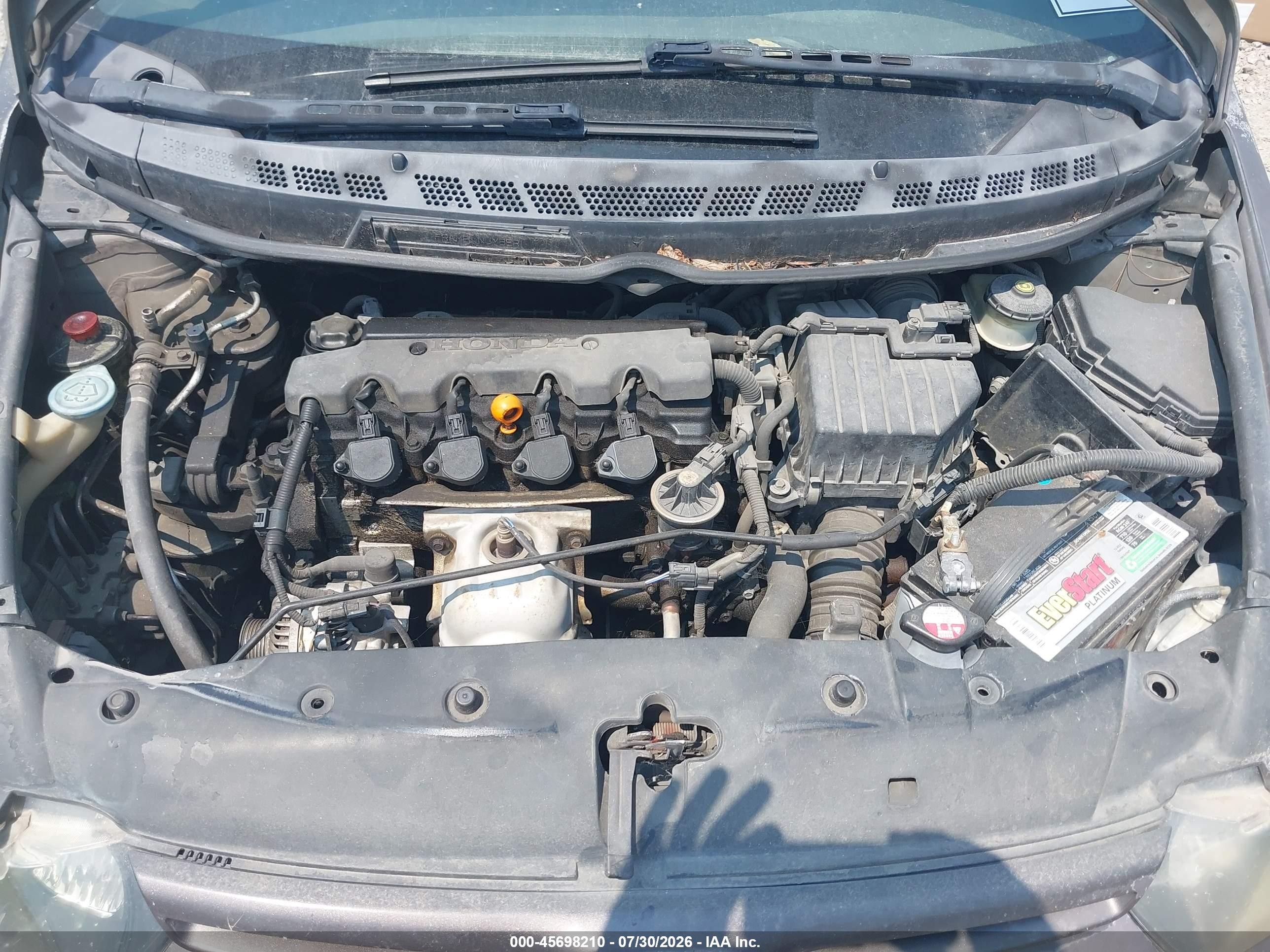 2006 Honda Civic Lx Коричневый vin: 2HGFG12636H553079