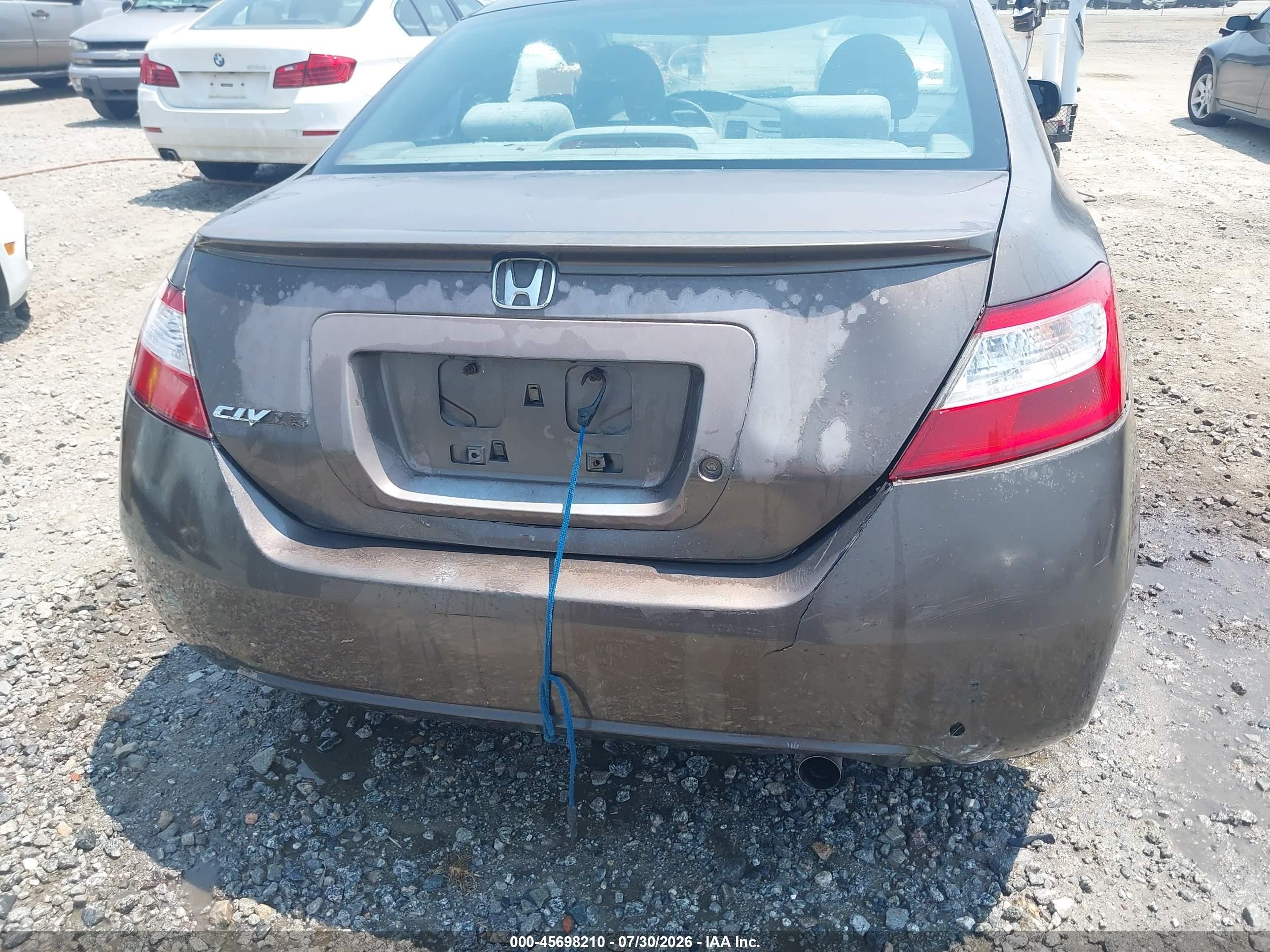 2006 Honda Civic Lx Коричневый vin: 2HGFG12636H553079
