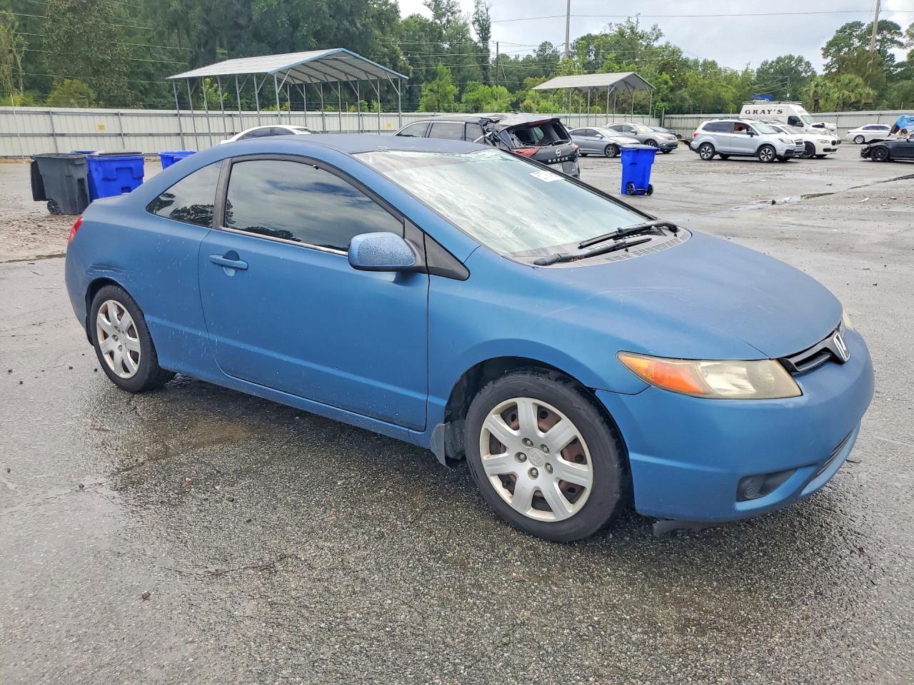 2006 Honda Civic Lx Blue vin: 2HGFG12636H565698