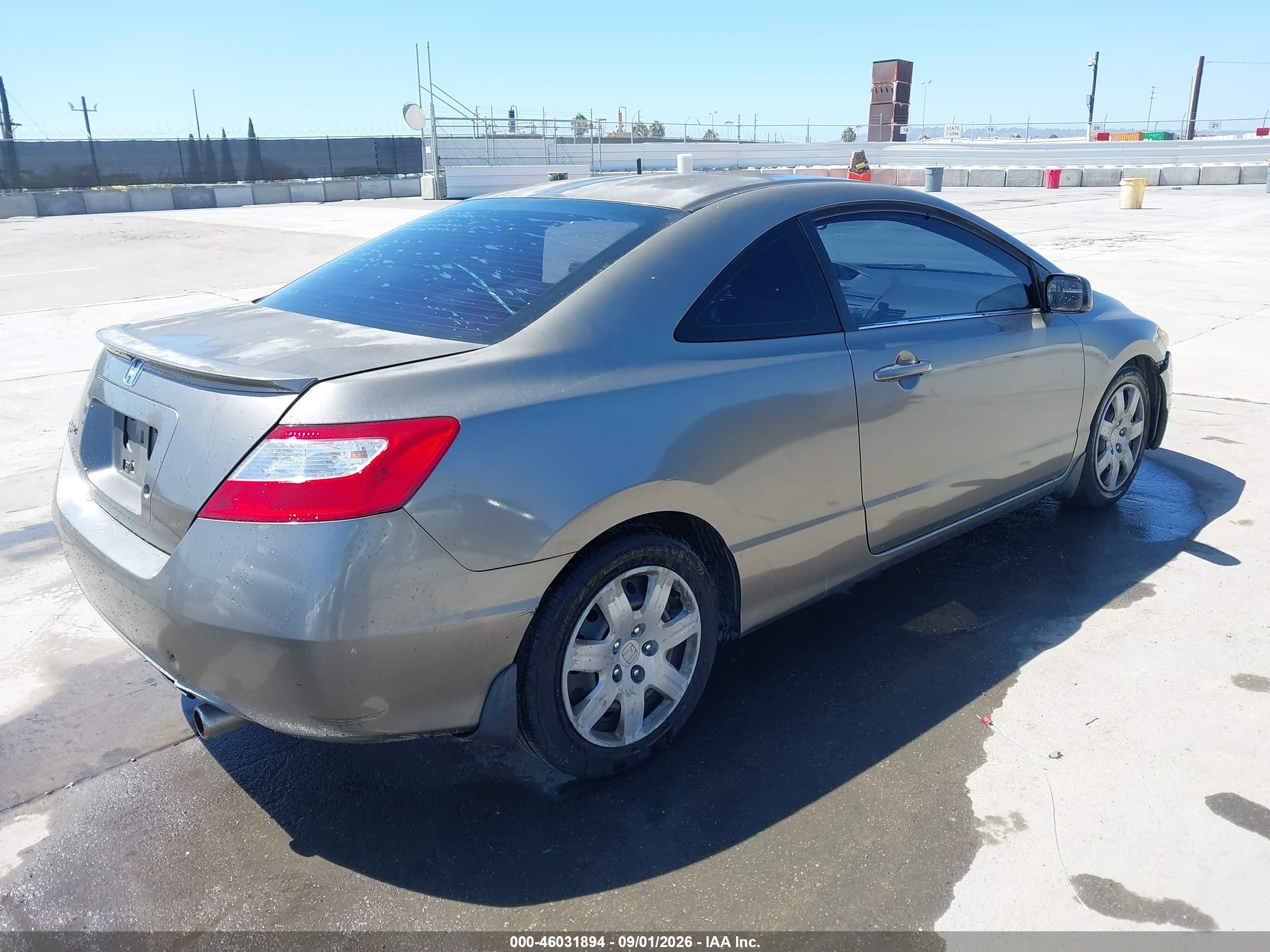 2007 Honda Civic Lx Серый vin: 2HGFG12637H521976