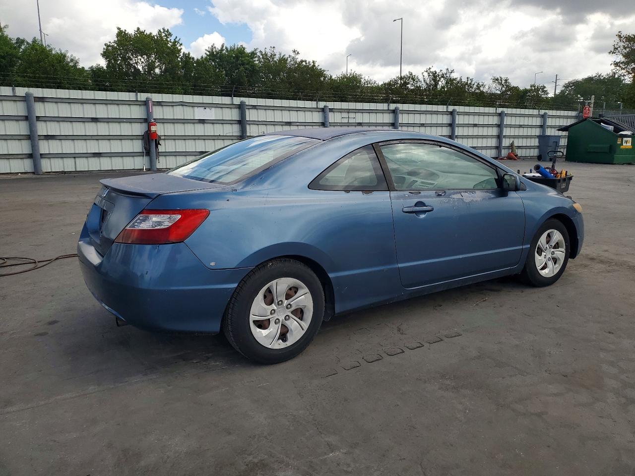 2007 Honda Civic Lx Синий vin: 2HGFG12637H525803