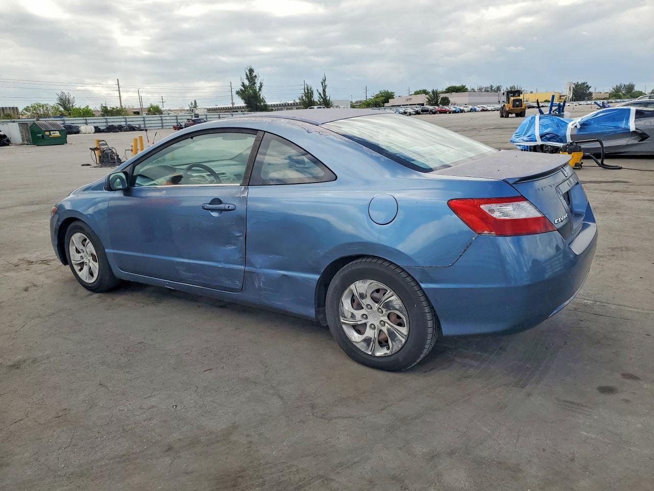 2007 Honda Civic Lx Синий vin: 2HGFG12637H525803