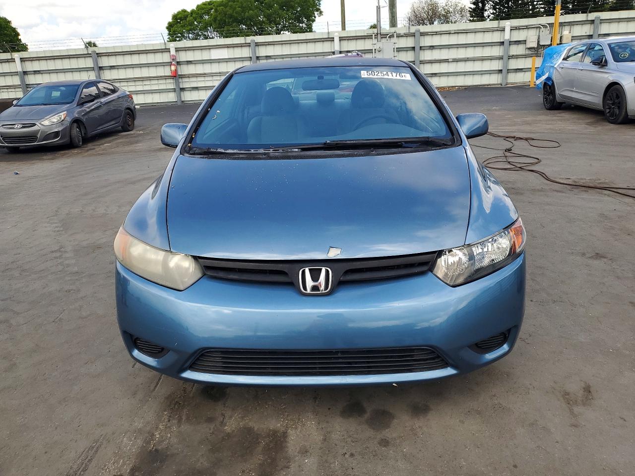 2007 Honda Civic Lx Синий vin: 2HGFG12637H525803