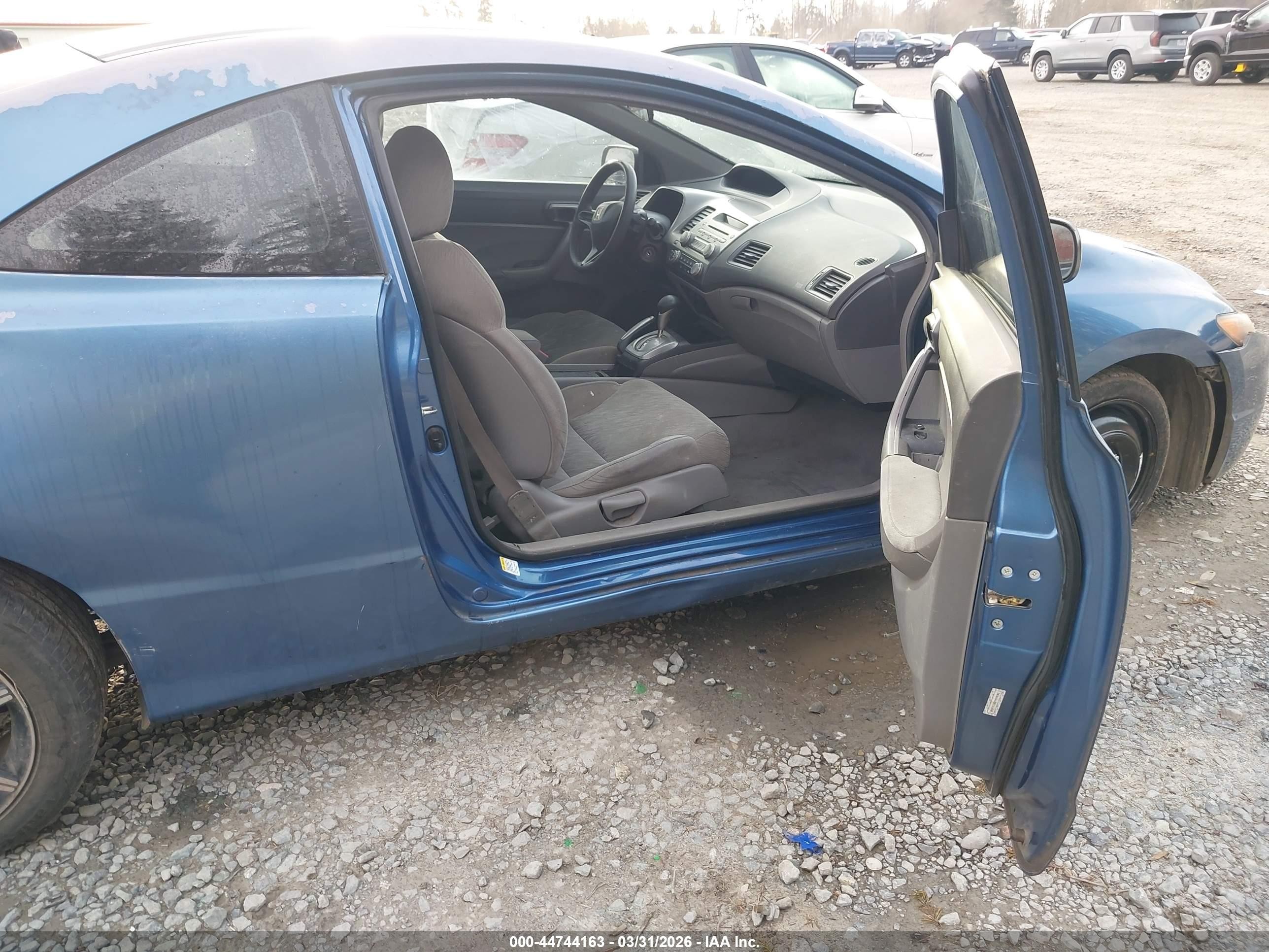 2007 Honda Civic Lx Blue vin: 2HGFG12637H544240