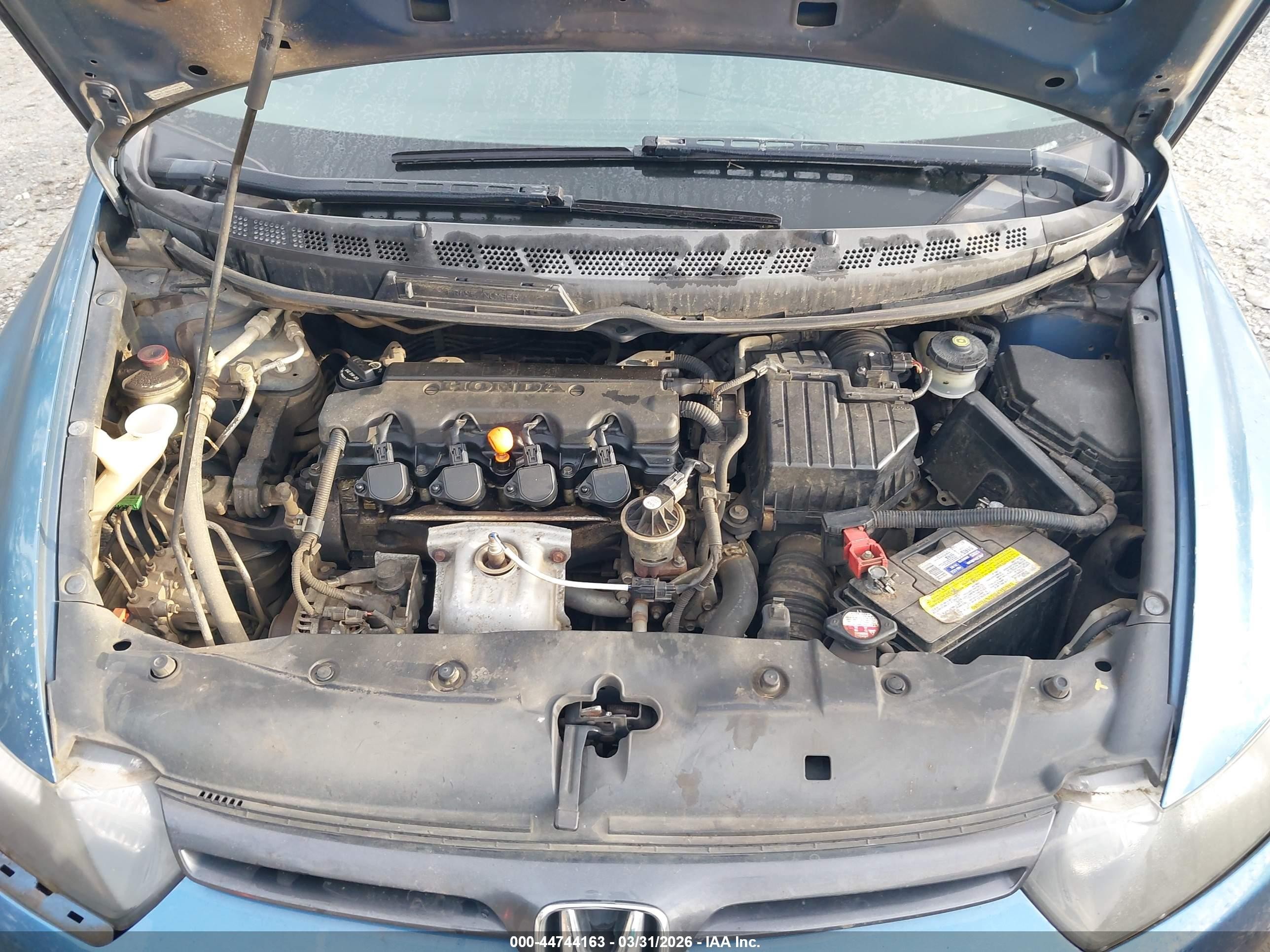 2007 Honda Civic Lx Blue vin: 2HGFG12637H544240