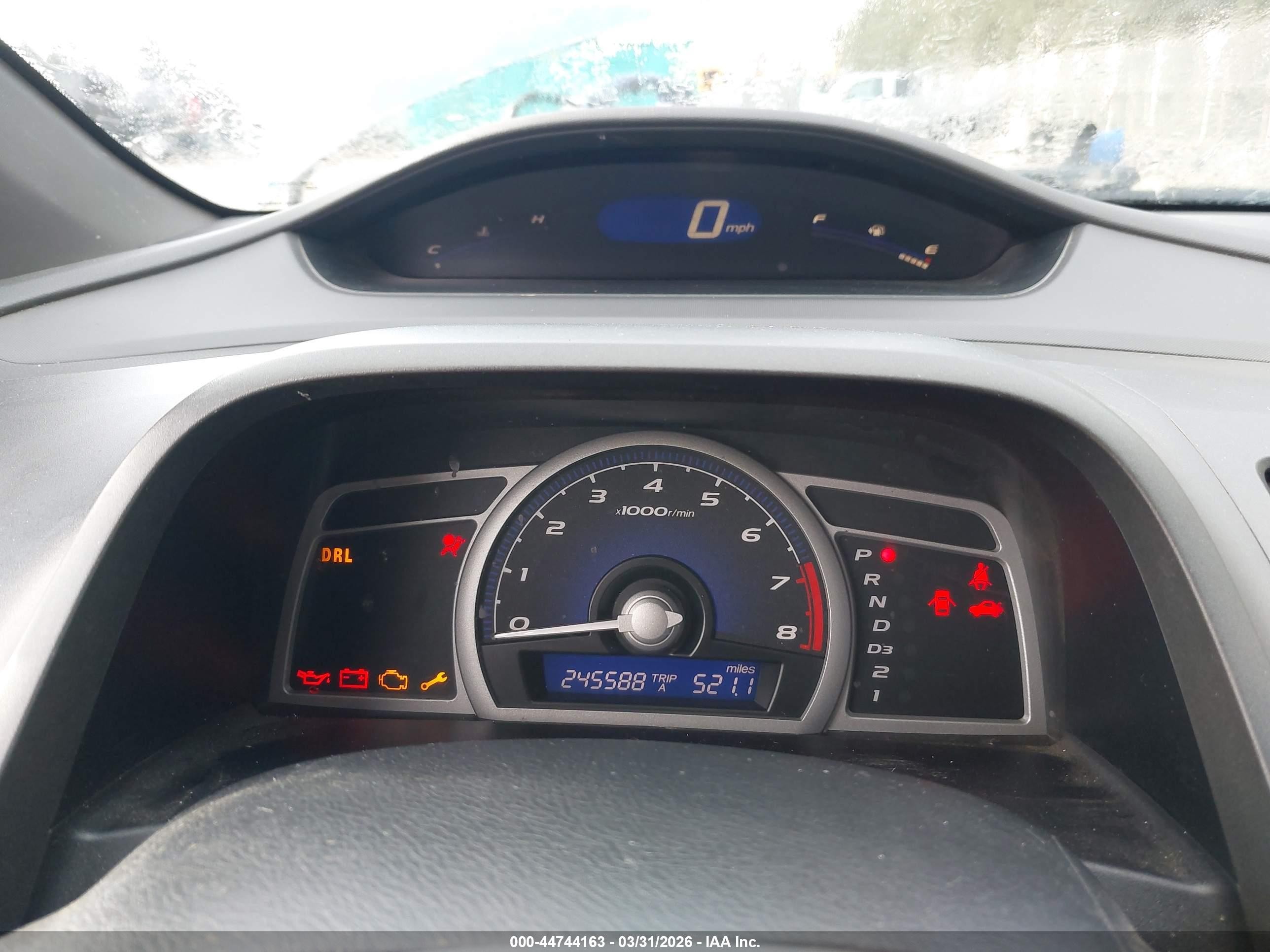 2007 Honda Civic Lx Blue vin: 2HGFG12637H544240