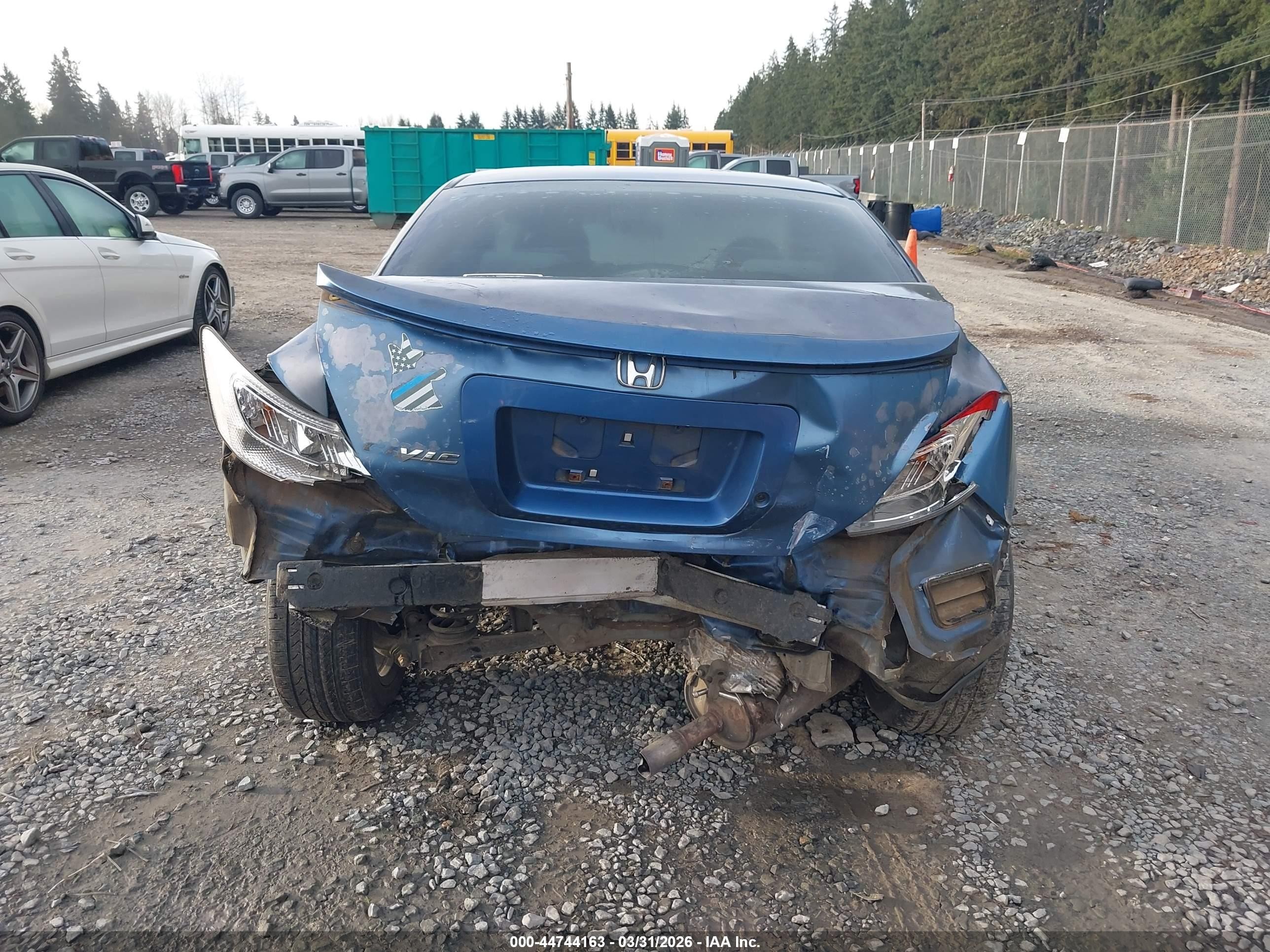 2007 Honda Civic Lx Blue vin: 2HGFG12637H544240