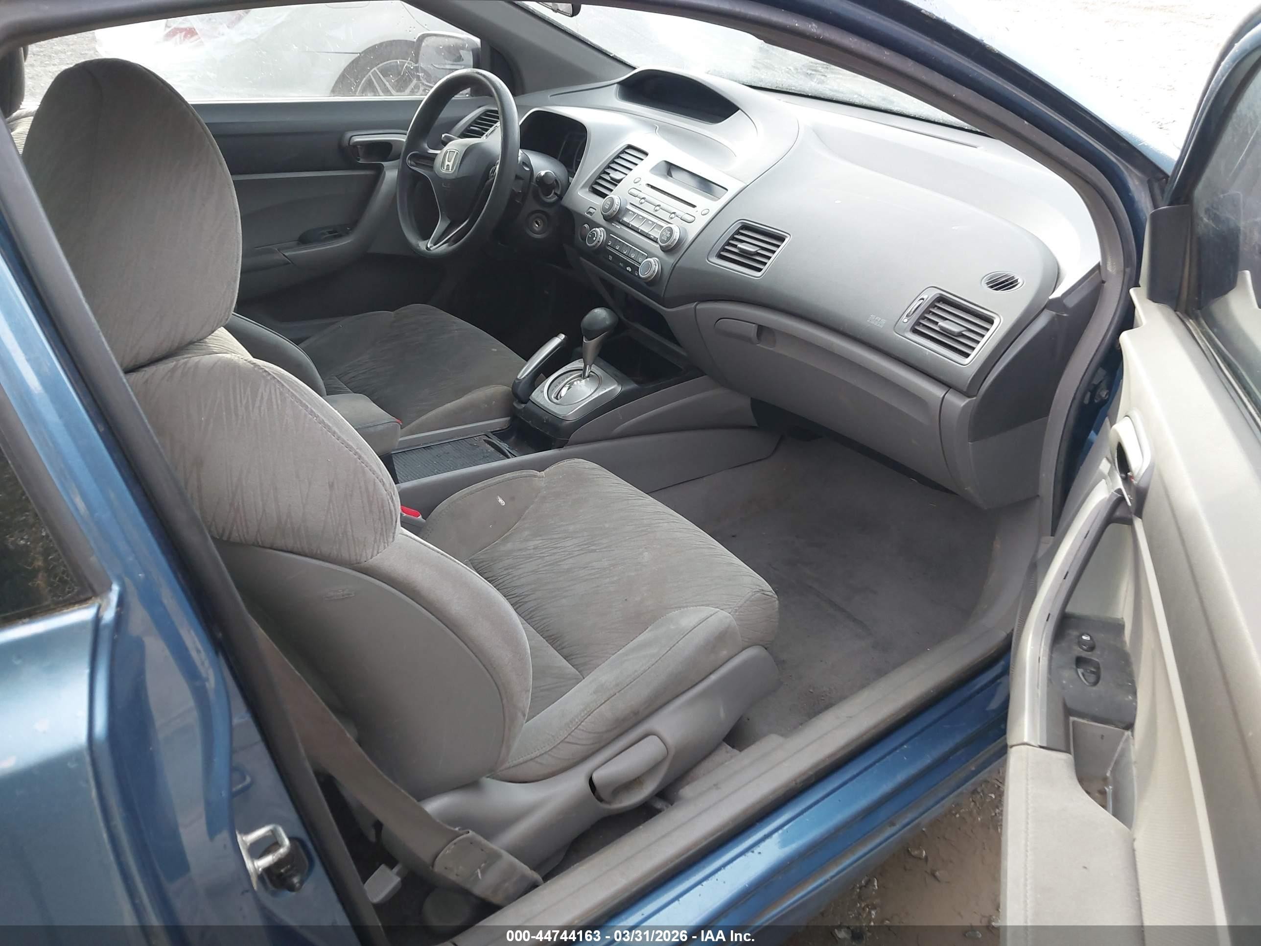 2007 Honda Civic Lx Blue vin: 2HGFG12637H544240