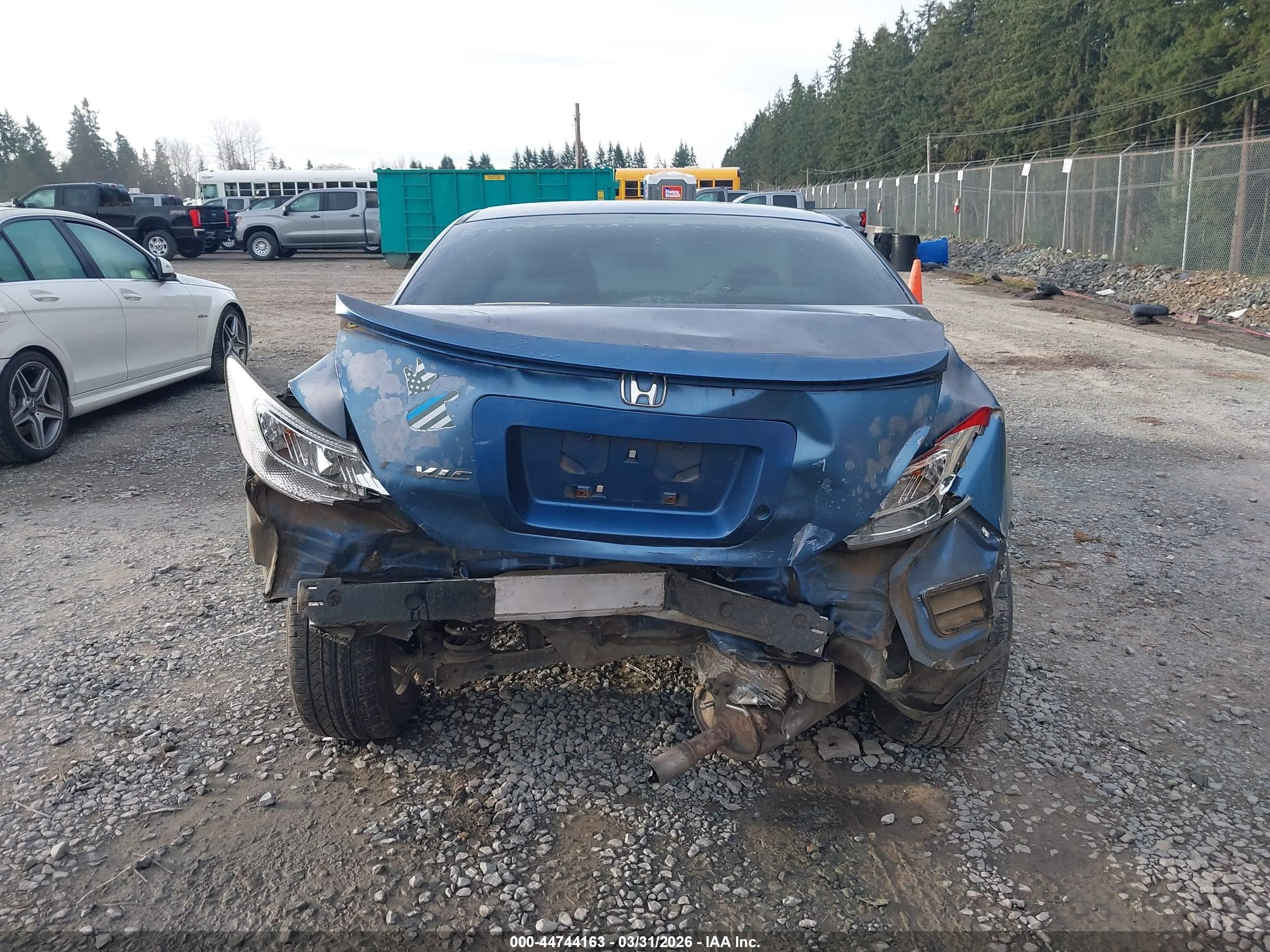 2007 Honda Civic Lx Blue vin: 2HGFG12637H544240