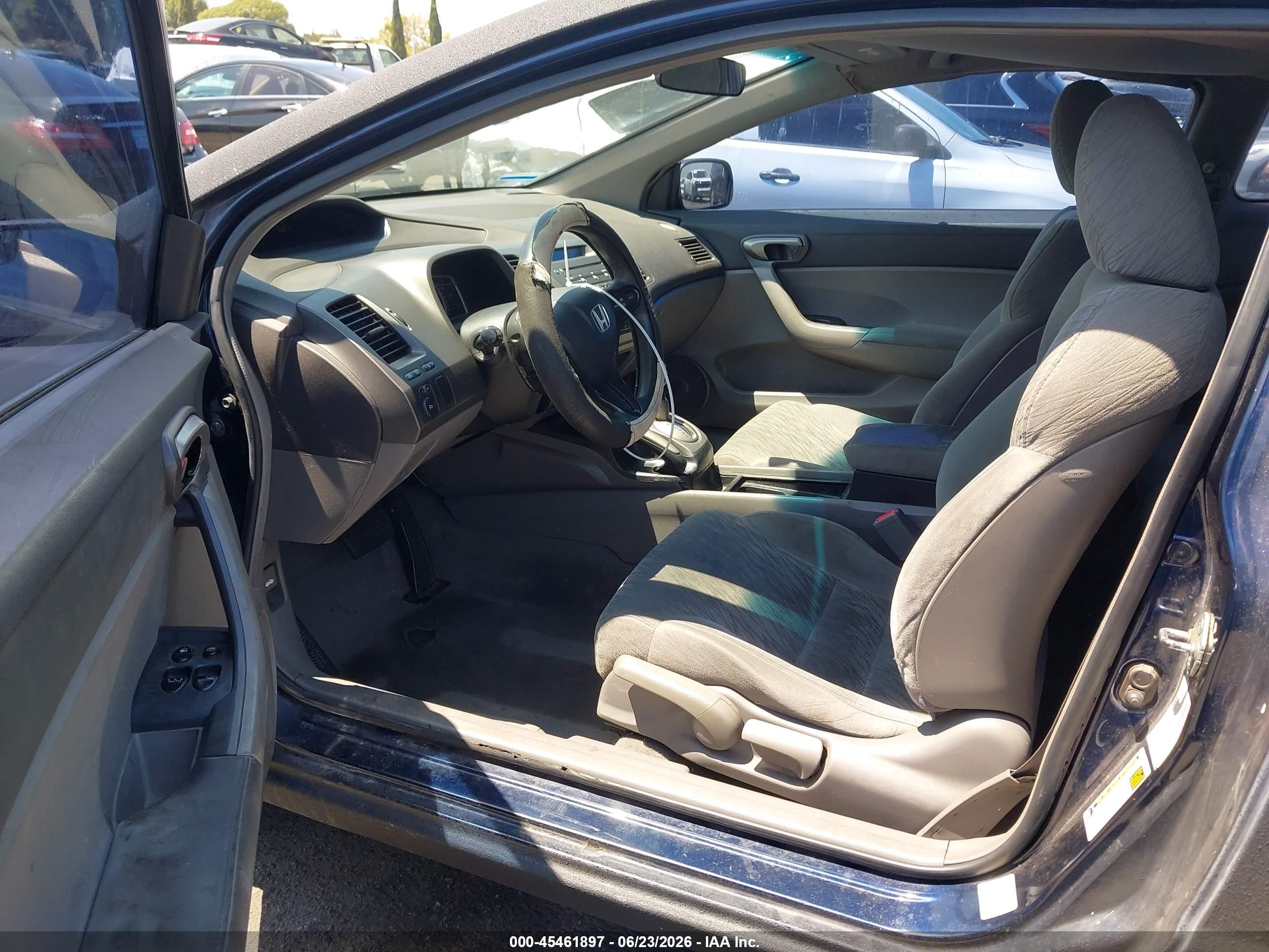 2007 Honda Civic Lx Black vin: 2HGFG12637H575083
