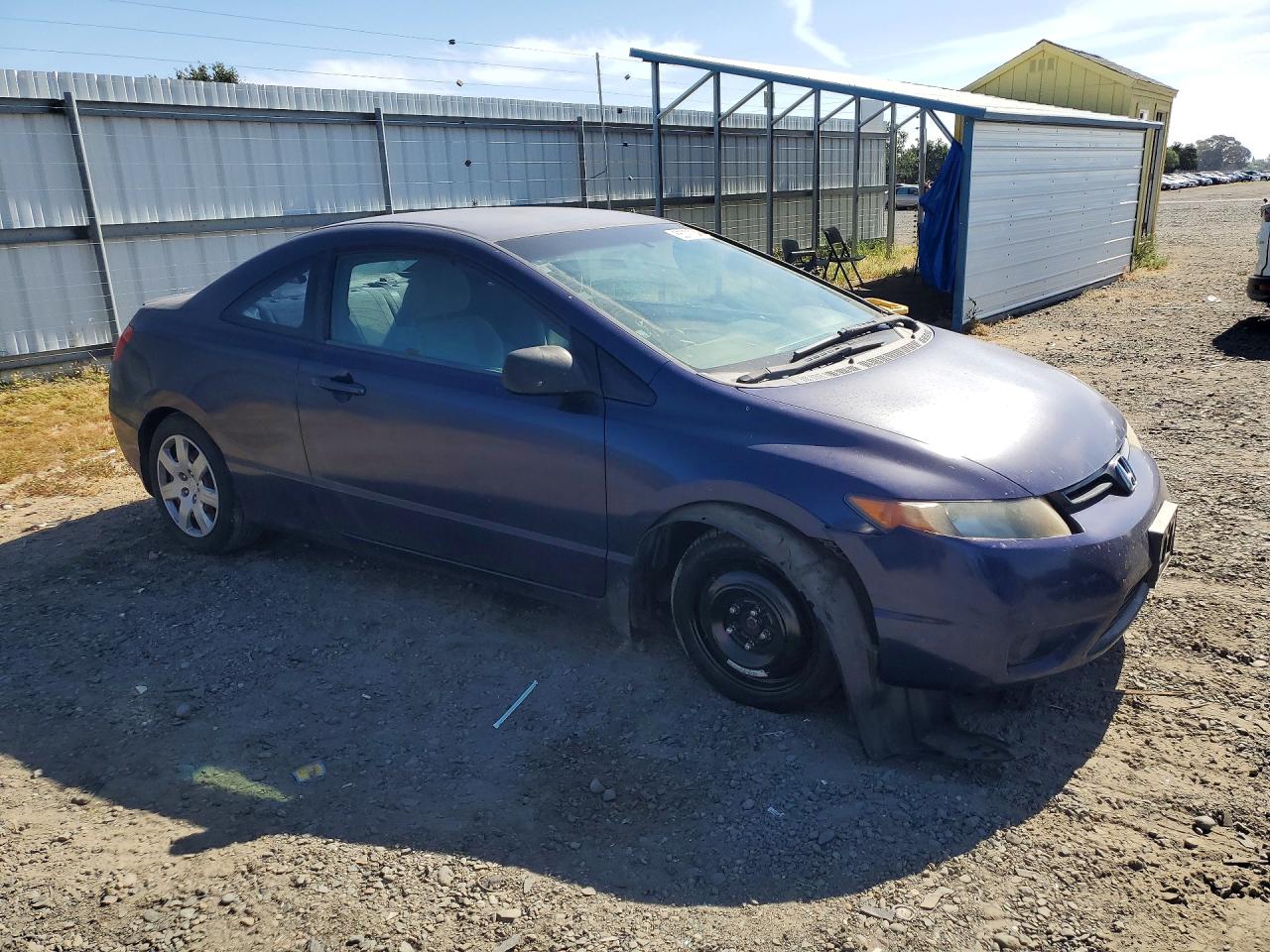 2007 Honda Civic Lx Blue vin: 2HGFG12637H578517