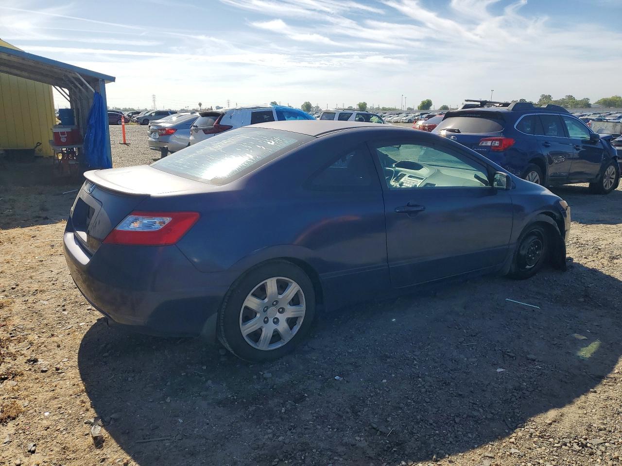 2007 Honda Civic Lx Blue vin: 2HGFG12637H578517