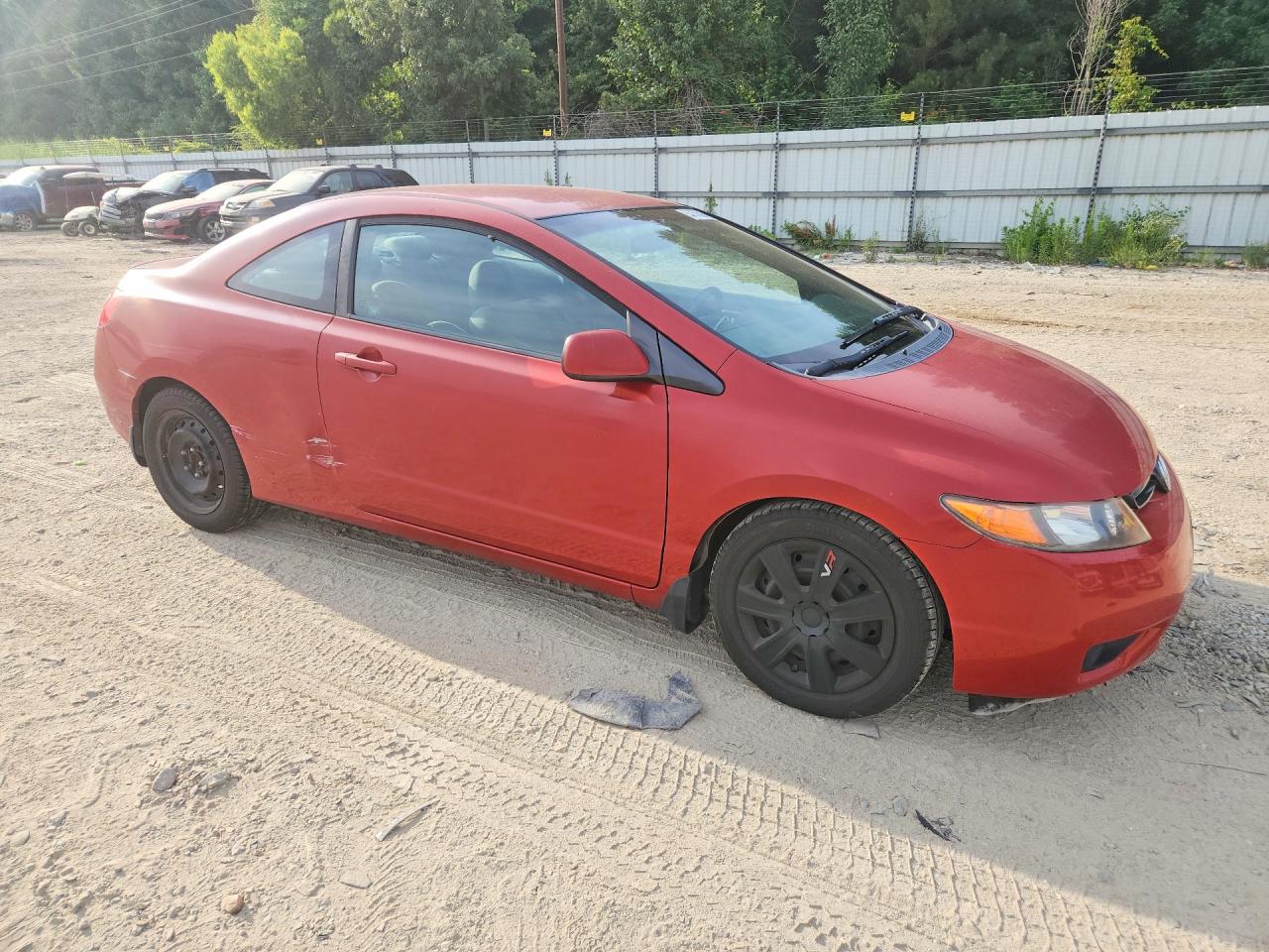 2008 Honda Civic Lx Red vin: 2HGFG12638H522417