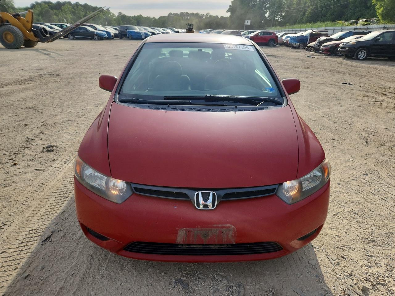 2008 Honda Civic Lx Red vin: 2HGFG12638H522417