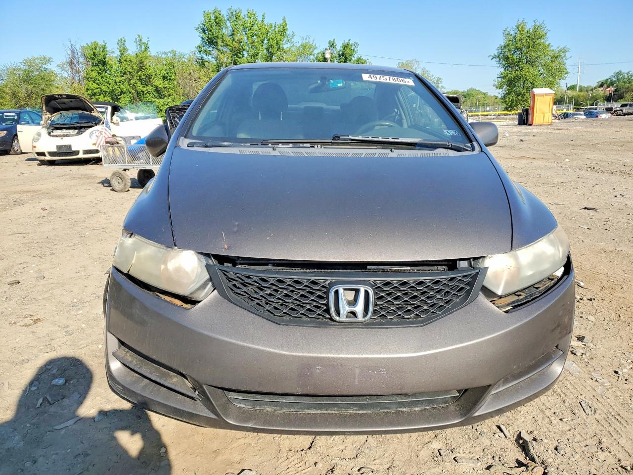 2009 Honda Civic Lx Gray vin: 2HGFG12639H520149