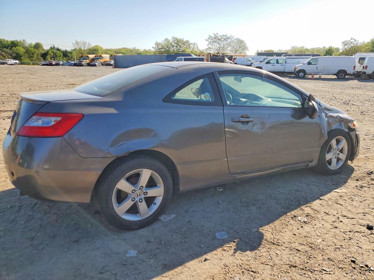 2009 Honda Civic Lx Gray vin: 2HGFG12639H520149