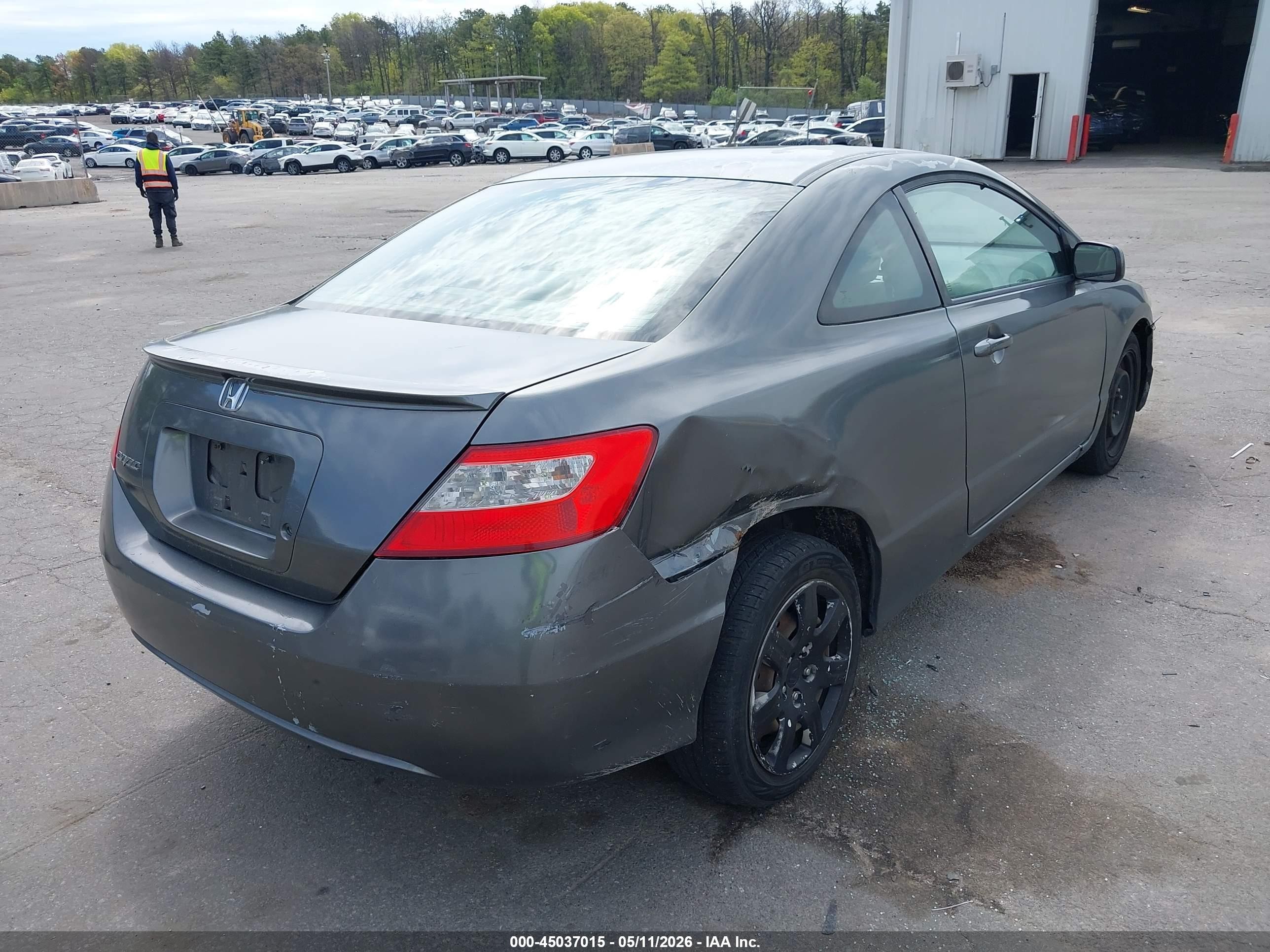 2009 Honda Civic Lx Gray vin: 2HGFG12639H521382