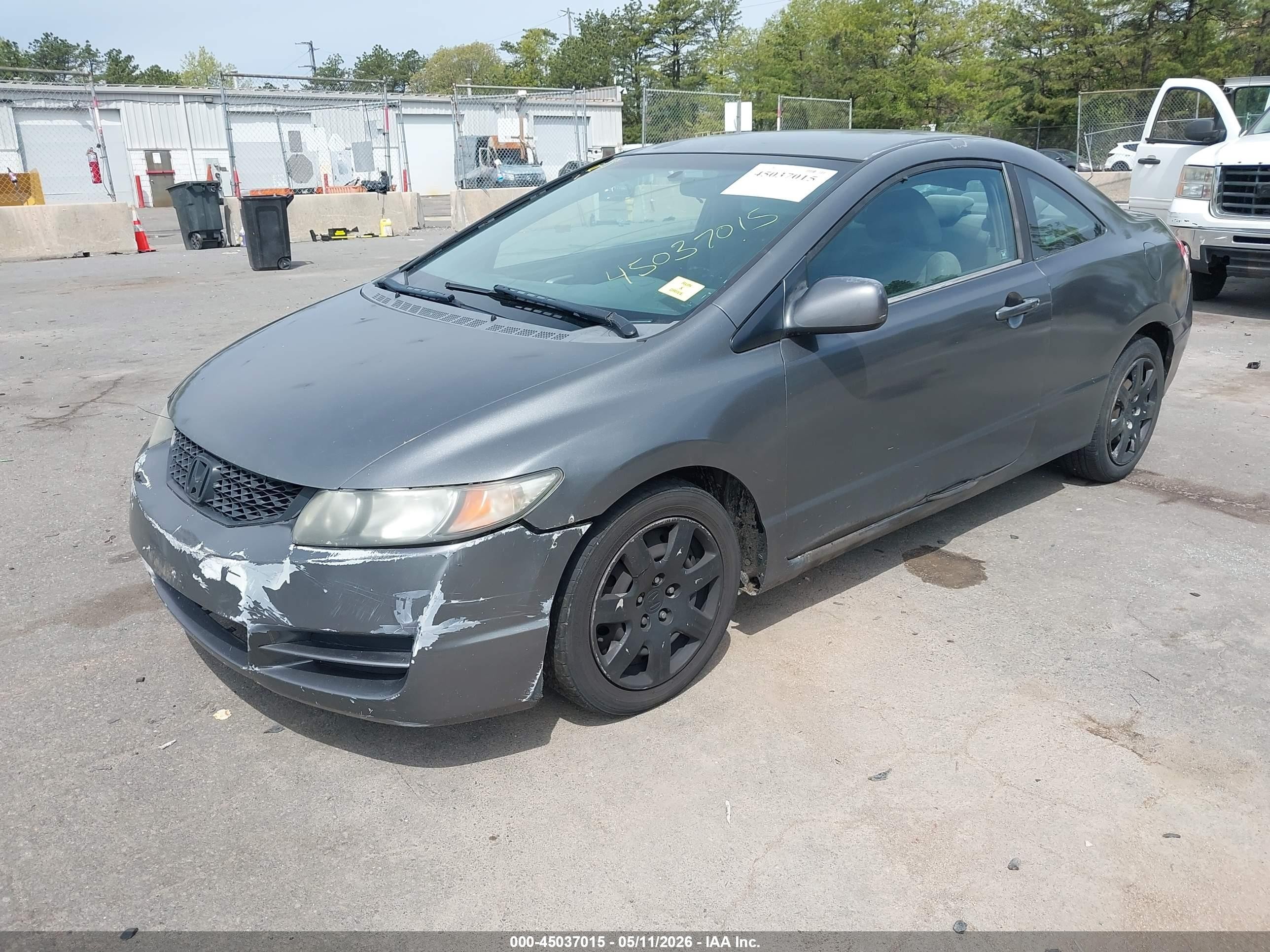 2009 Honda Civic Lx Gray vin: 2HGFG12639H521382