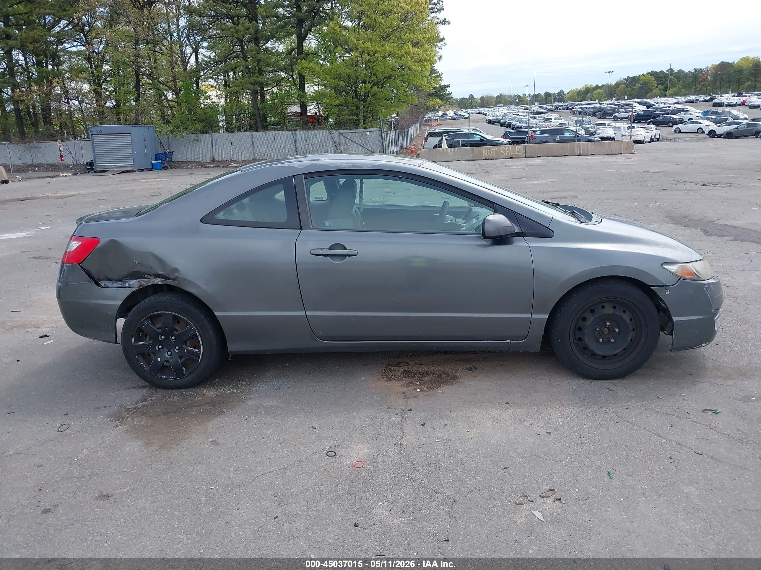 2009 Honda Civic Lx Gray vin: 2HGFG12639H521382
