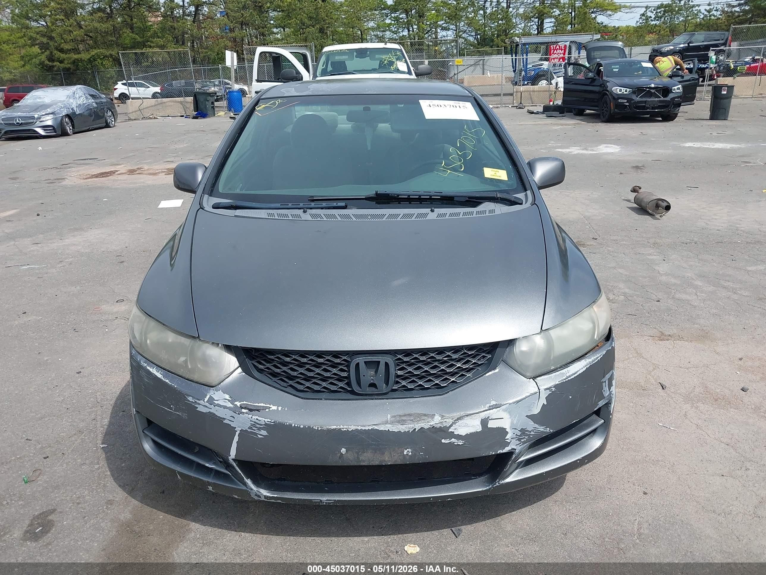 2009 Honda Civic Lx Gray vin: 2HGFG12639H521382