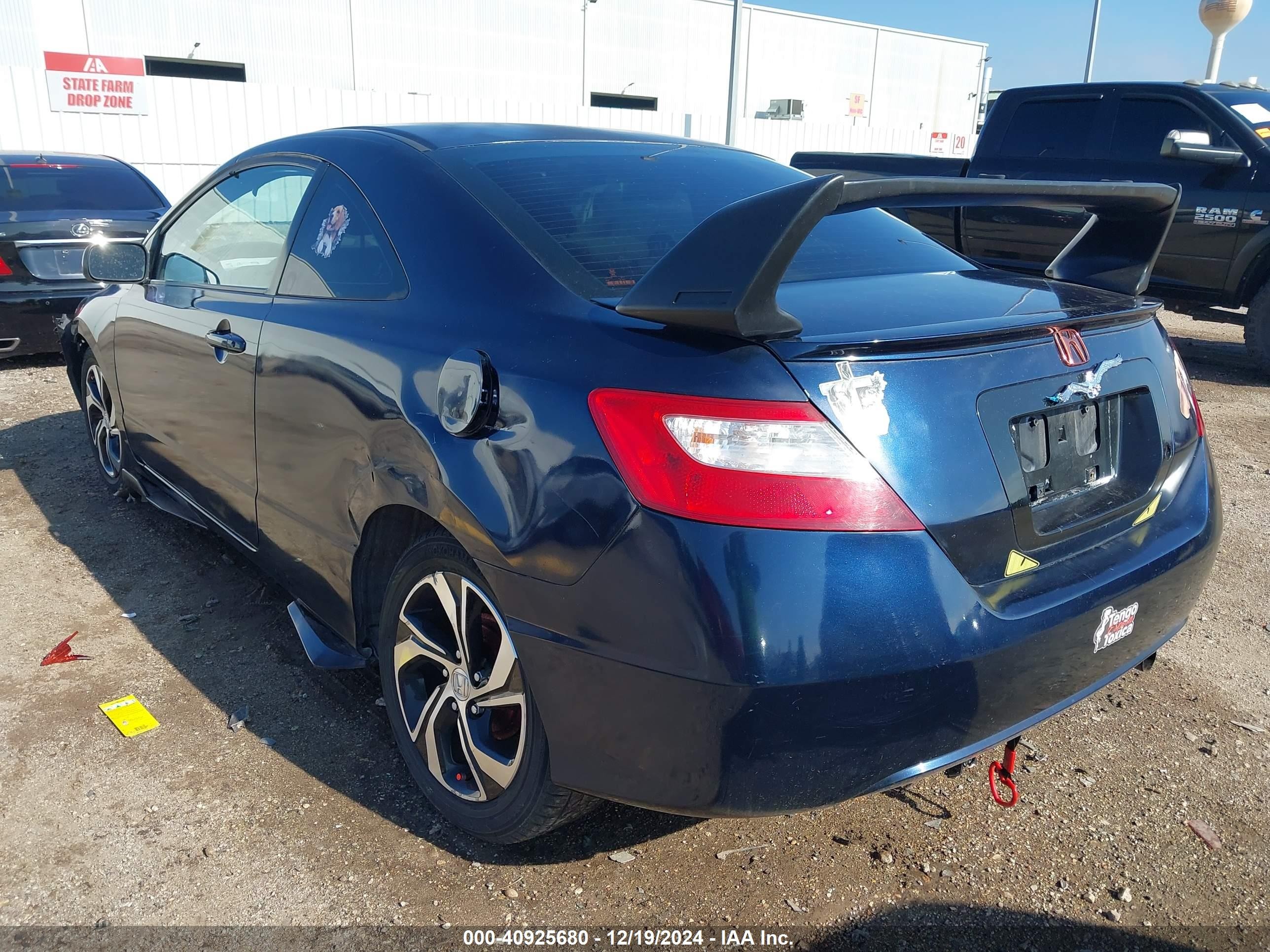 2009 Honda Civic Lx Blue vin: 2HGFG12639H528283