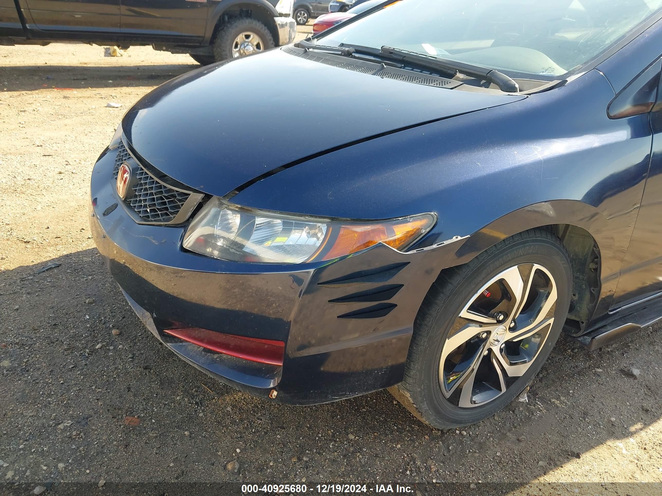 2009 Honda Civic Lx Blue vin: 2HGFG12639H528283