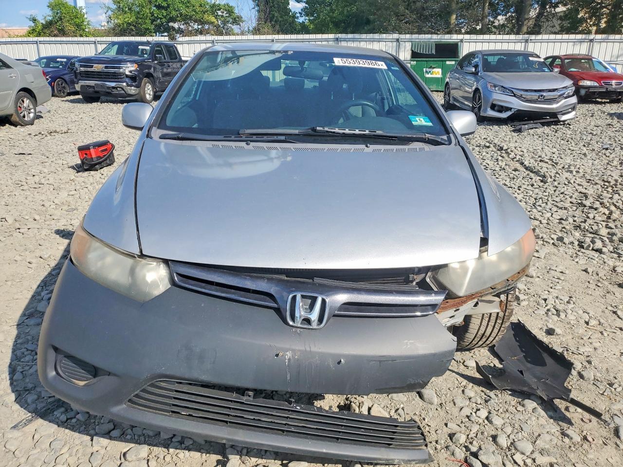 2006 Honda Civic Lx Gray vin: 2HGFG12646H514176
