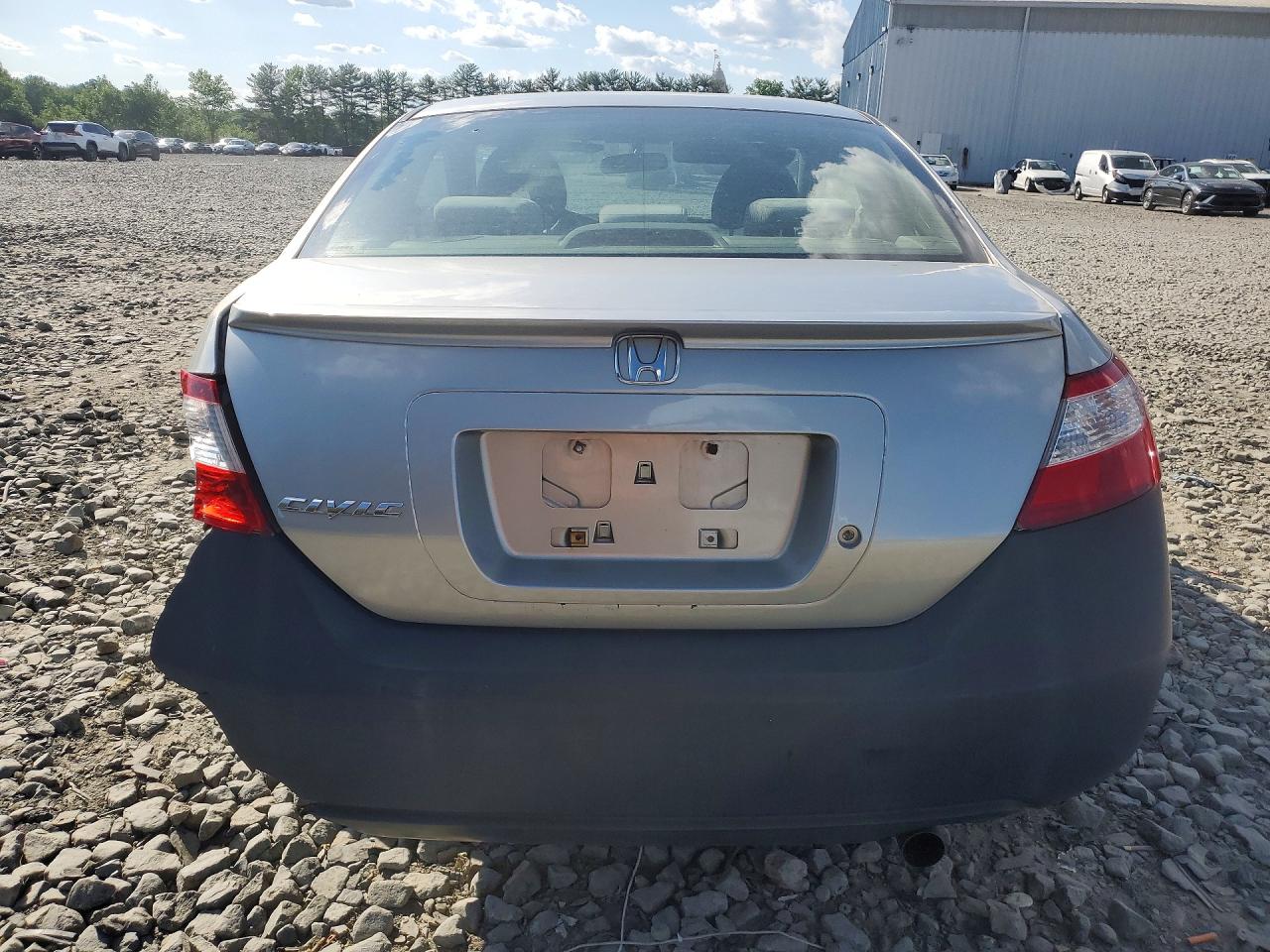 2006 Honda Civic Lx Gray vin: 2HGFG12646H514176