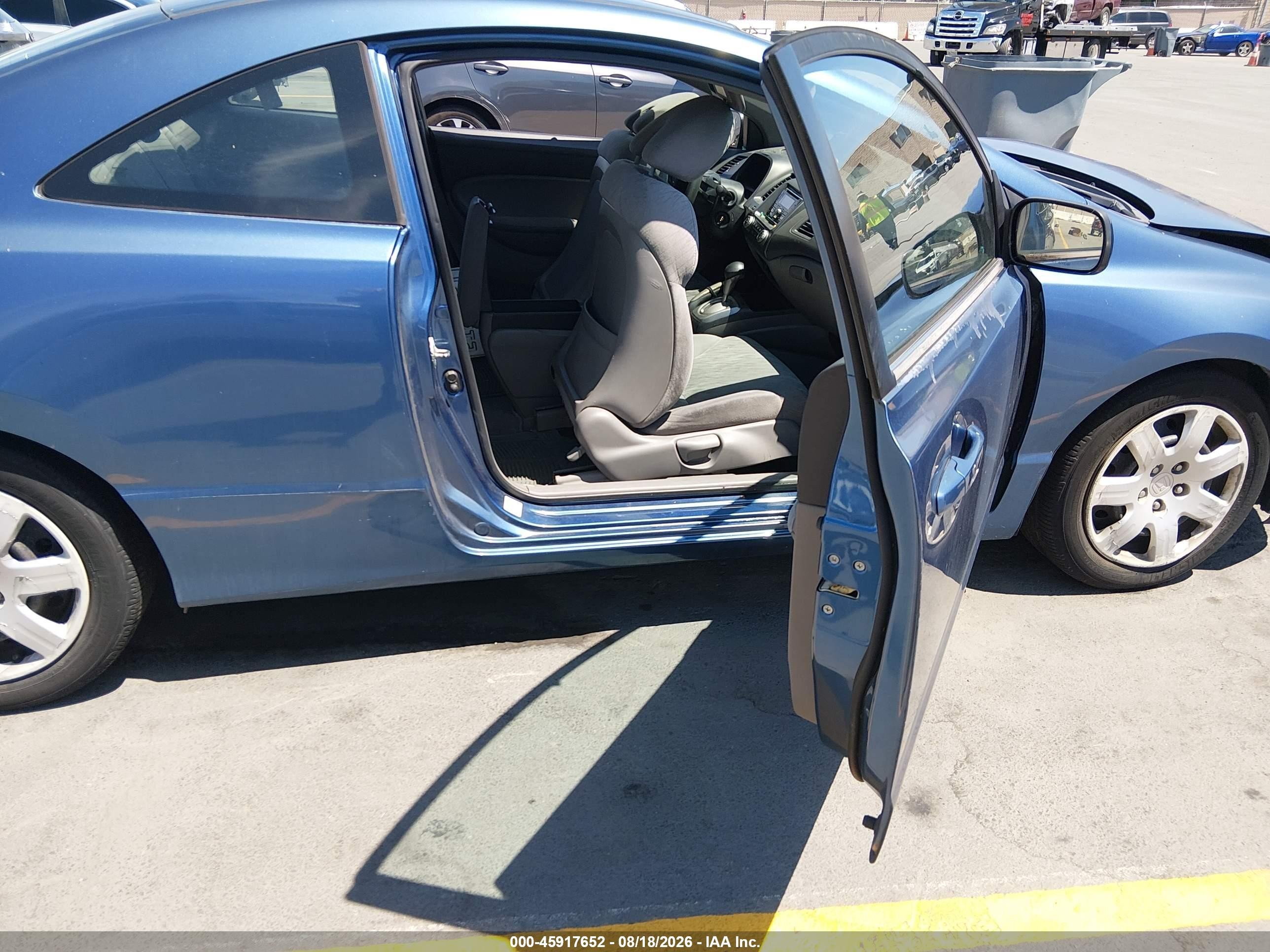 2006 Honda Civic Lx Blue vin: 2HGFG12646H537652