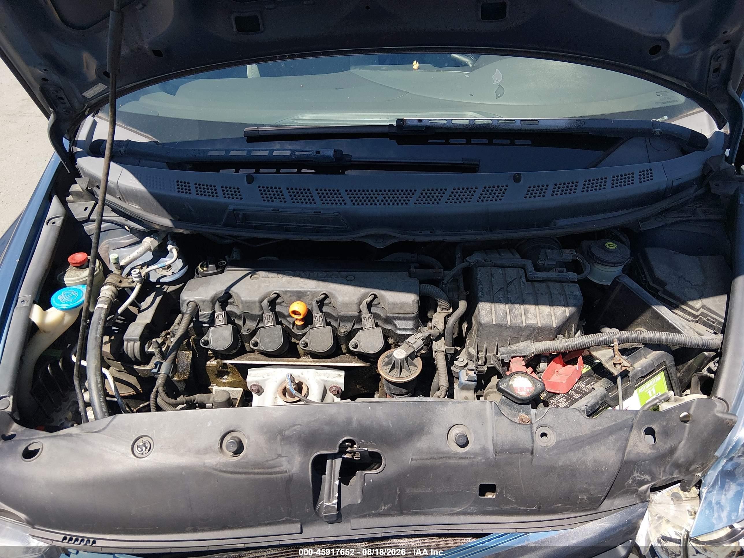 2006 Honda Civic Lx Blue vin: 2HGFG12646H537652