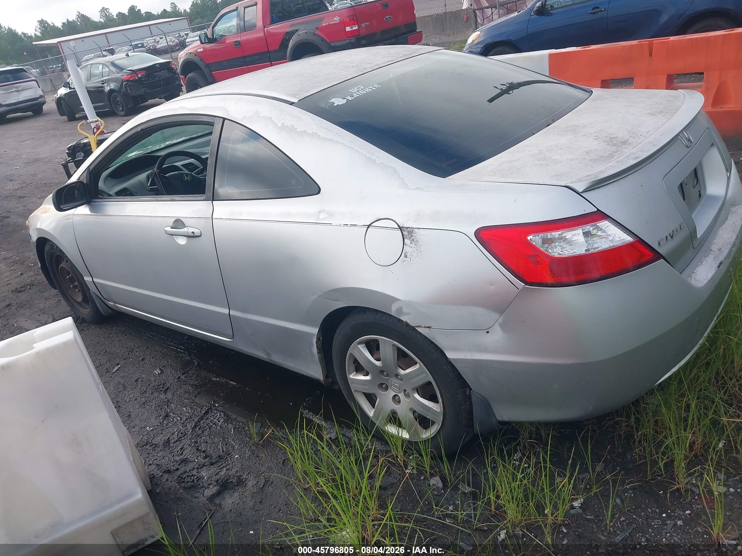 2006 Honda Civic Lx Silver vin: 2HGFG12646H545850