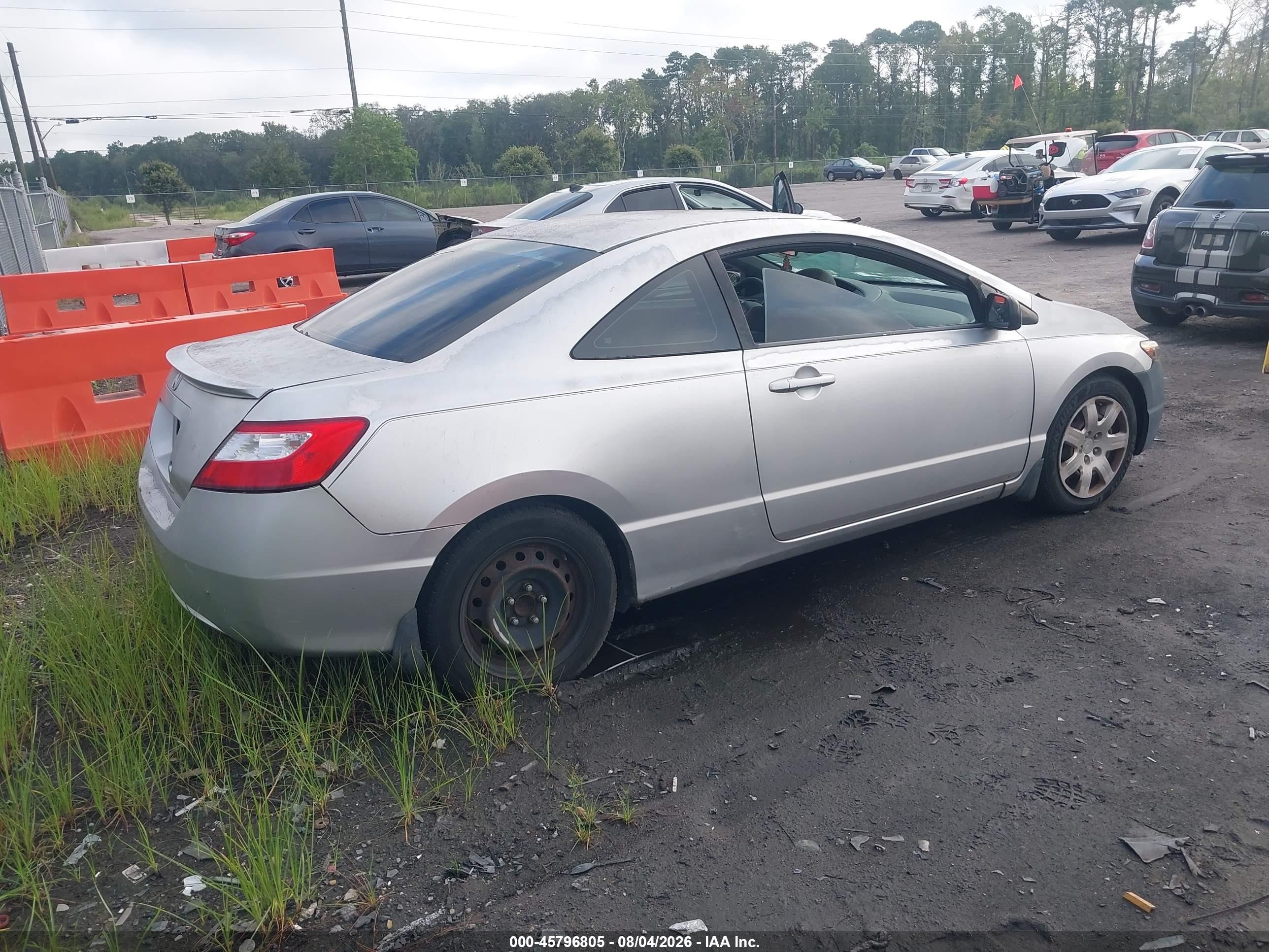 2006 Honda Civic Lx Silver vin: 2HGFG12646H545850