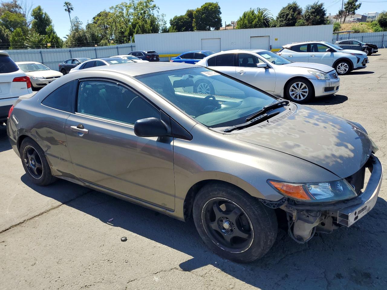 2006 Honda Civic Lx Gray vin: 2HGFG12646H549378