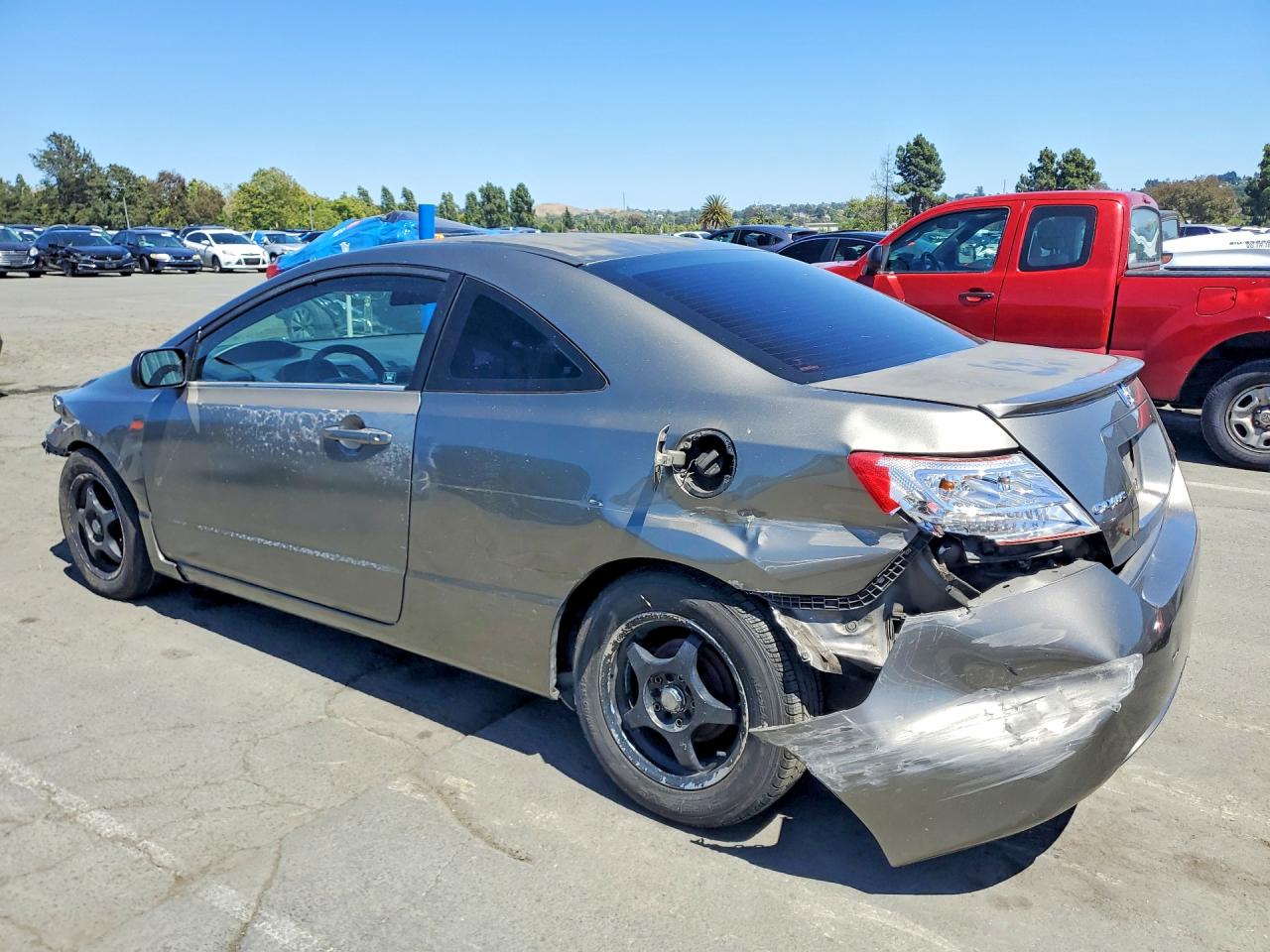 2006 Honda Civic Lx Gray vin: 2HGFG12646H549378