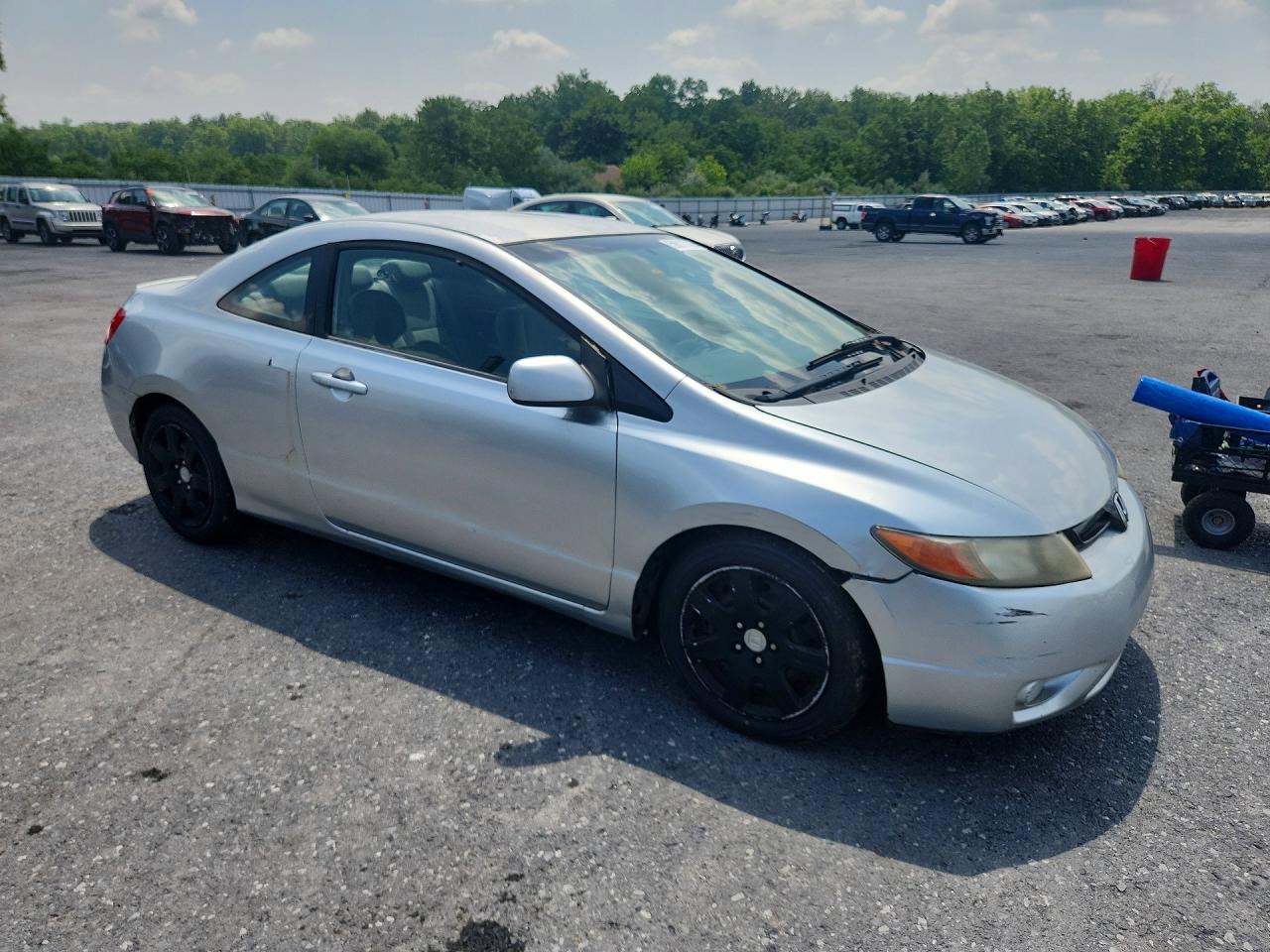 2006 Honda Civic Lx Gray vin: 2HGFG12646H560672