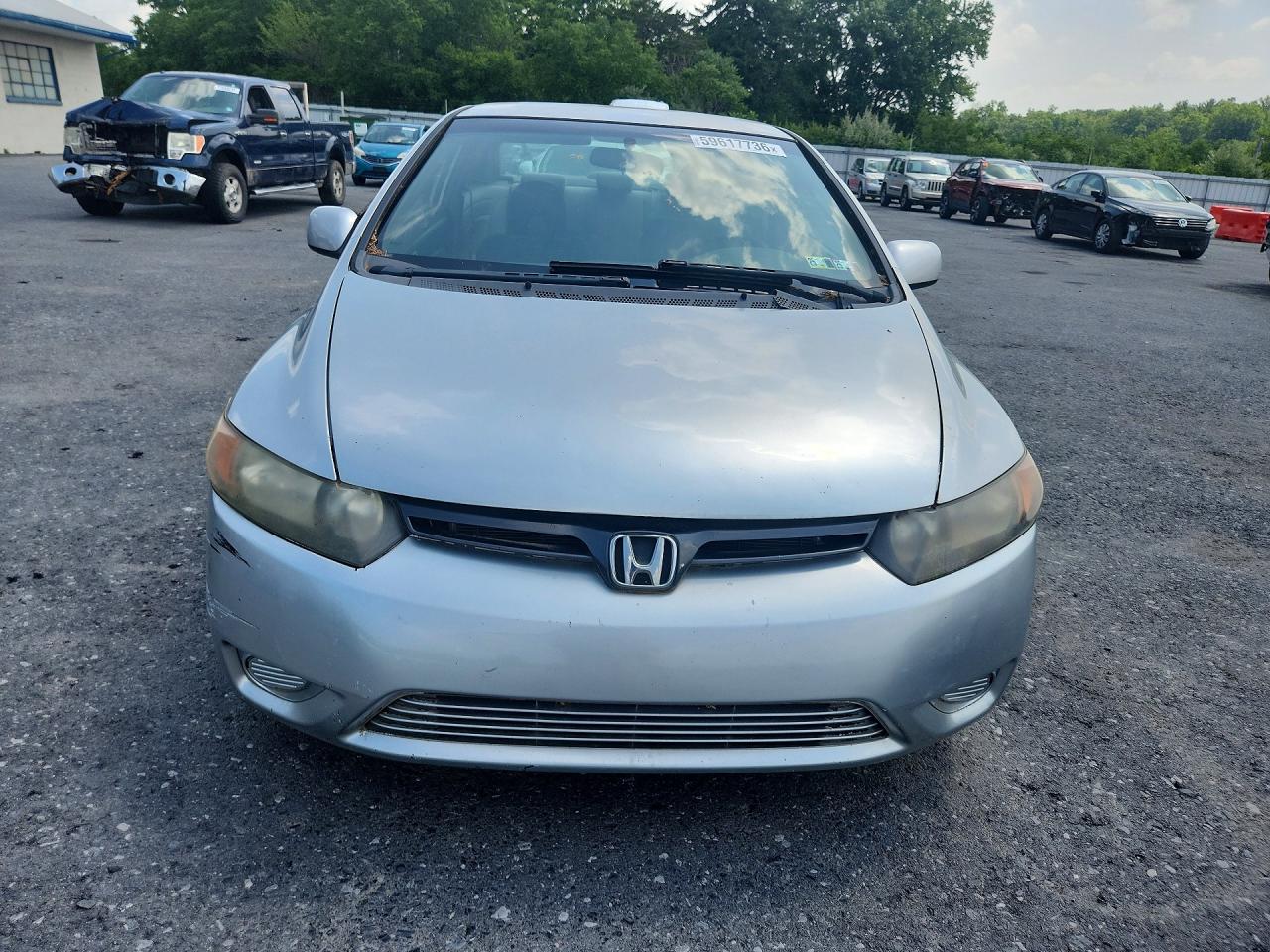 2006 Honda Civic Lx Gray vin: 2HGFG12646H560672