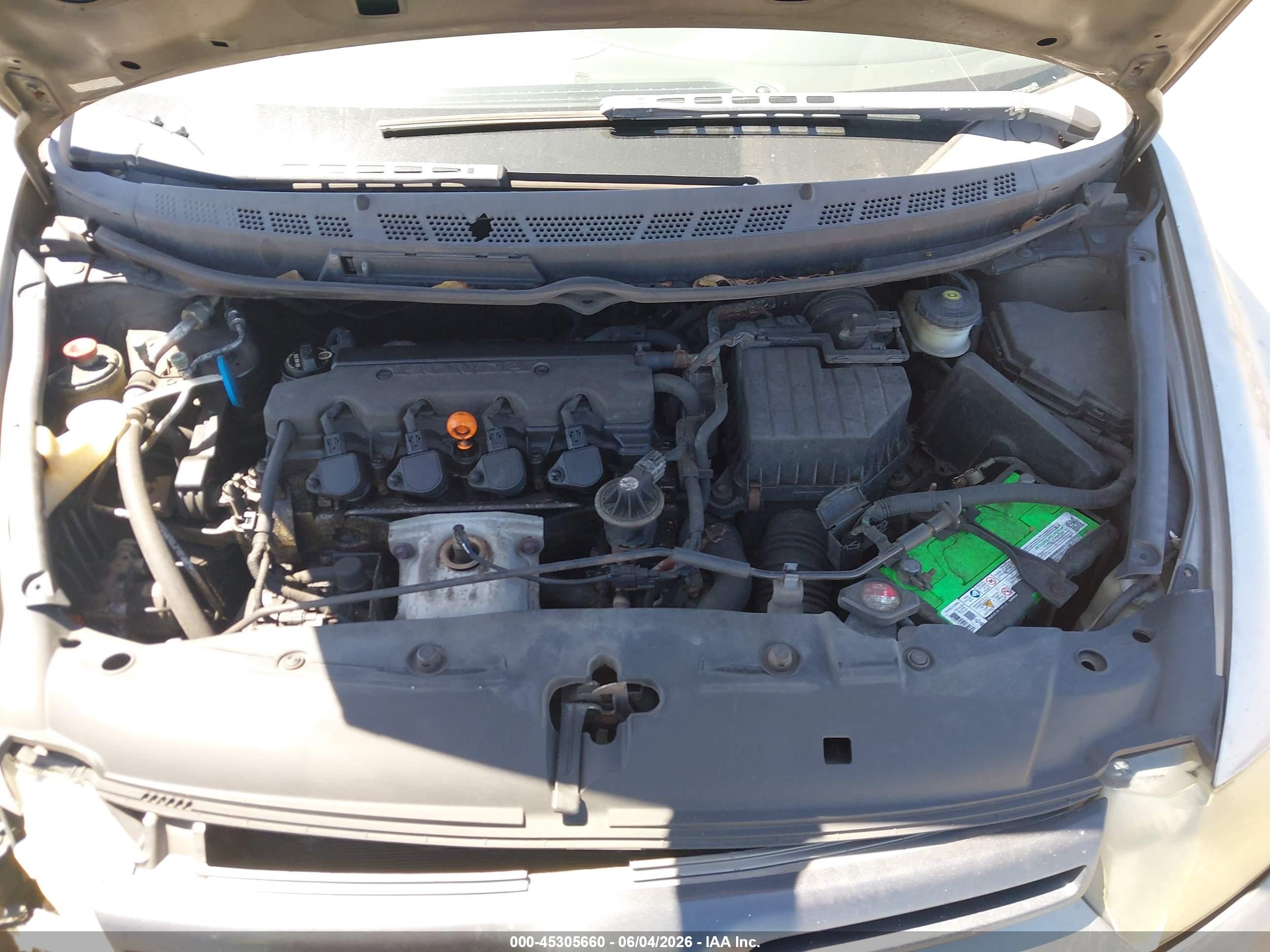 2006 Honda Civic Lx Gray vin: 2HGFG12646H570957